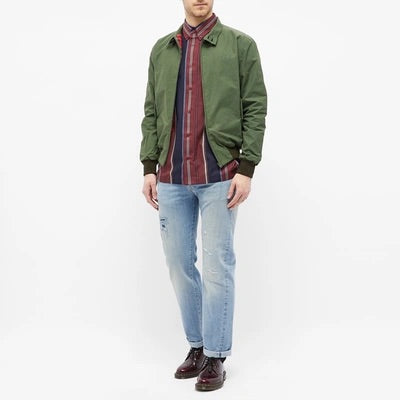 MIE Harrington Waxed Jacket for Men - Classic Water-Resistant Cotton Coat | Perfect for Outdoor Adventures, Casual Wear & Travel