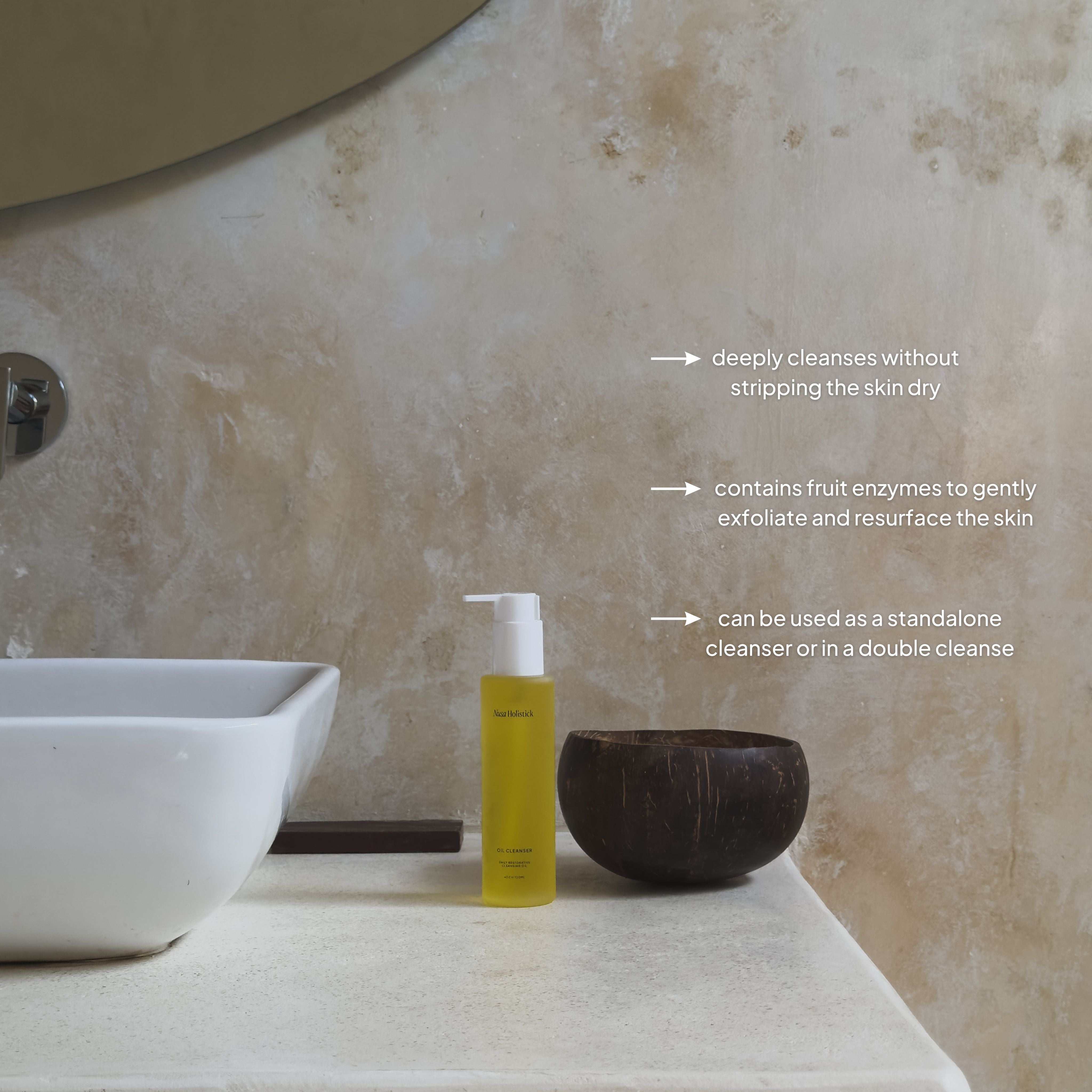 Best Daily Restorative Cleansing Oil for Glowing Skin - Gentle Makeup Remover & Deep Hydration - Perfect for Nighttime Routine & Travel Skincare