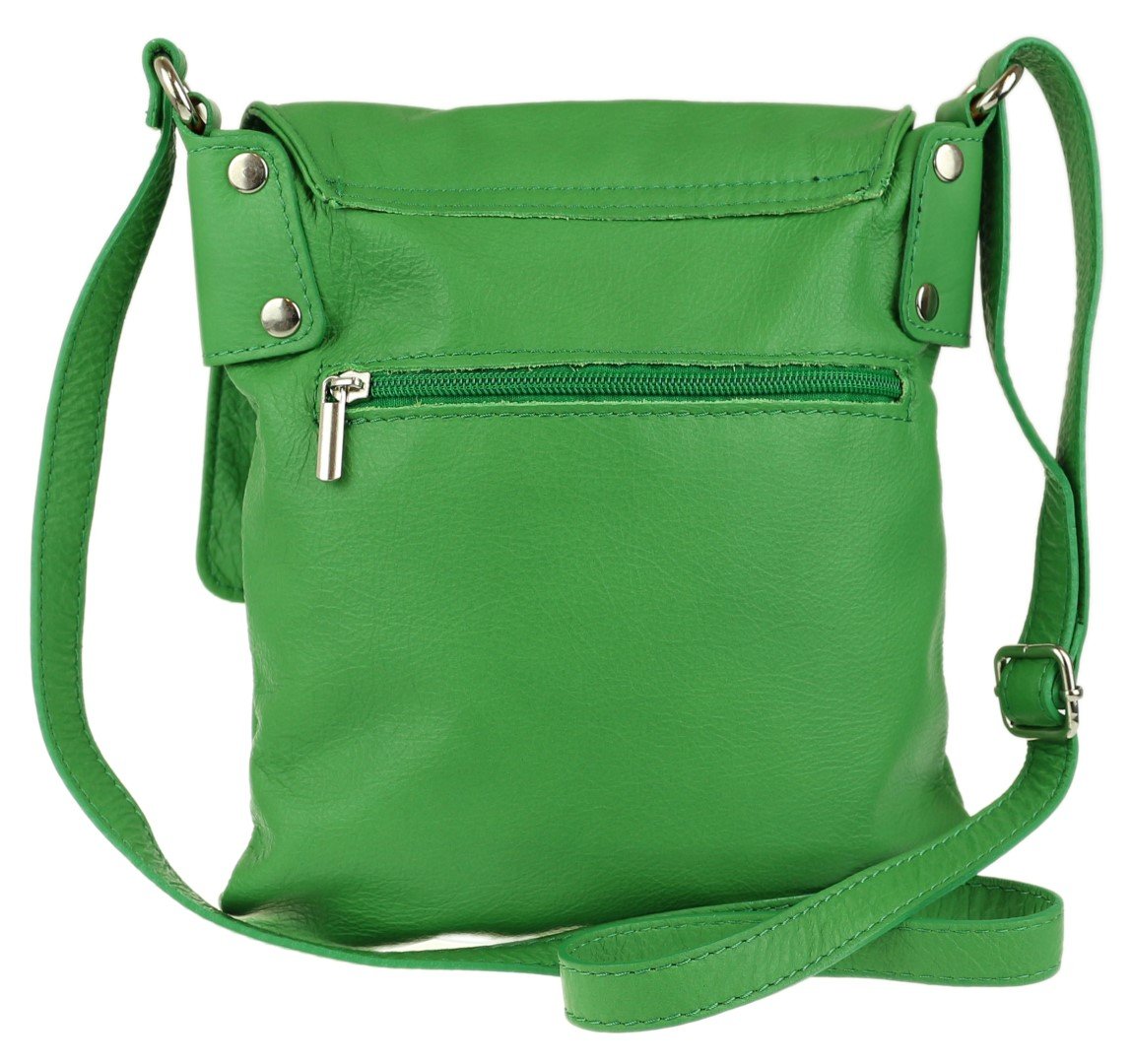 Stylish Italian Leather Crossbody Bag for Women - Soft Genuine Leather Shoulder Messenger Bag with Flap & Zipper - Perfect for Work, Travel & Everyday Use