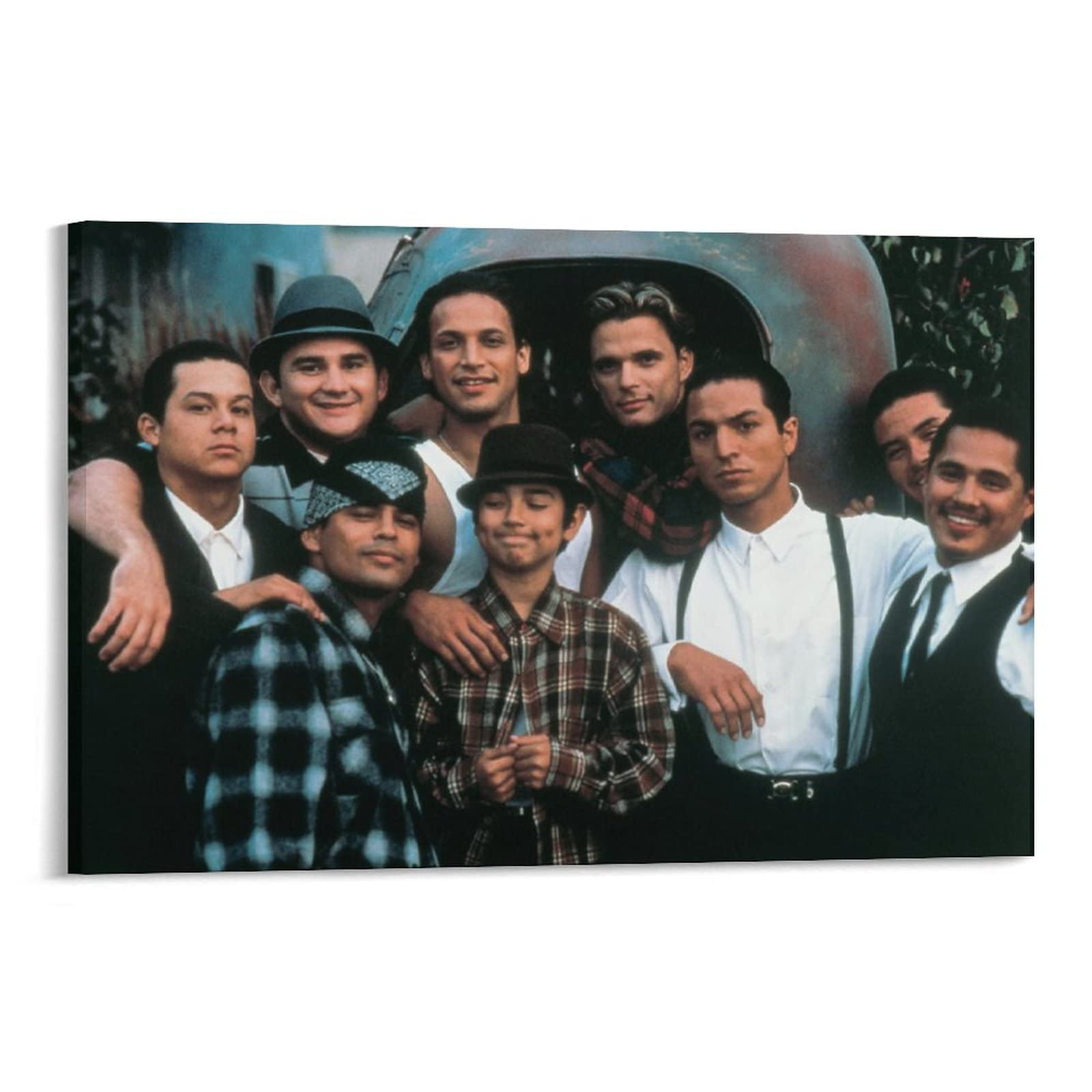 Blood In Blood Out Crime Movie Poster - Premium Canvas Wall Art Print 16x24 inches (40x60cm) - Vintage Film Decor for Living Room, Bedroom, Home Theater & Man Cave