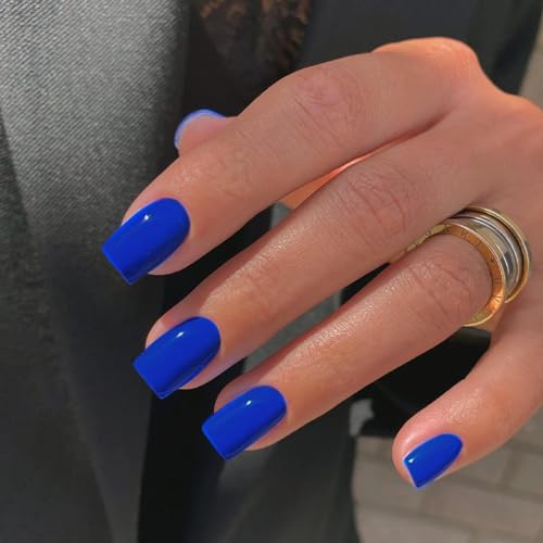 glossy dark blue