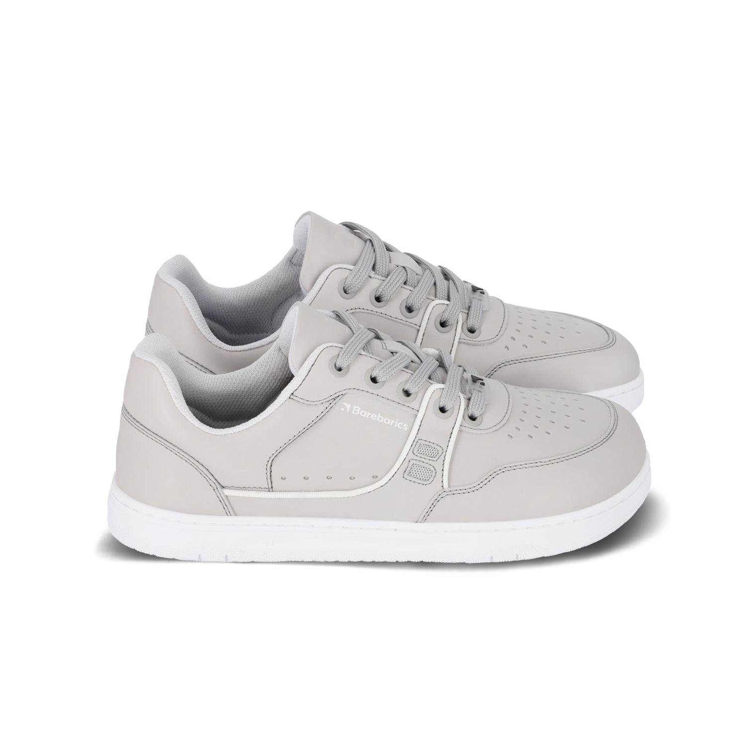 Barebarics Arise Barefoot Sneakers for Women & Men - Light Grey Minimalist Shoes for Running, Walking & Gym Workouts