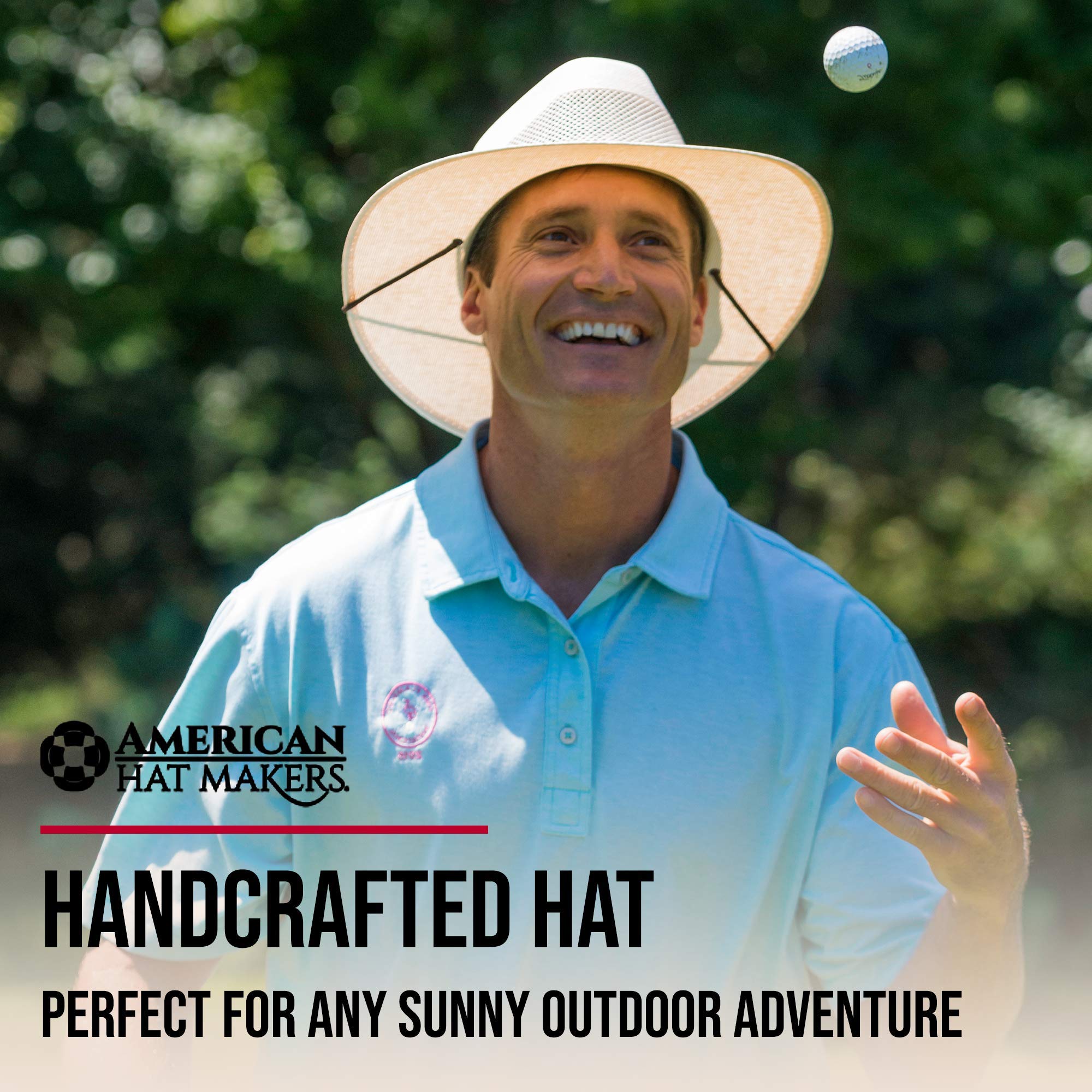 American Hat Makers Straw Hats for Men & Women - Breathable Summer Sun Hats for Outdoor, Beach, Golf & Travel - Florence Fedora Style Hat for UV Protection & Fashion