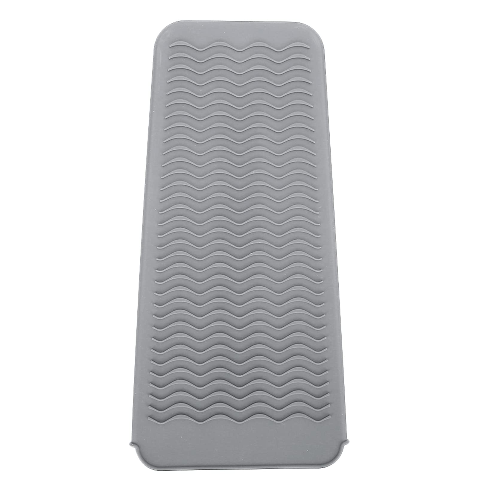 Heat Resistant Hair Straightener Cover - Non Slip Mat & Insulation Pouch for Flat Irons (Grey) | Perfect for Travel, Home Use & Salon Styling