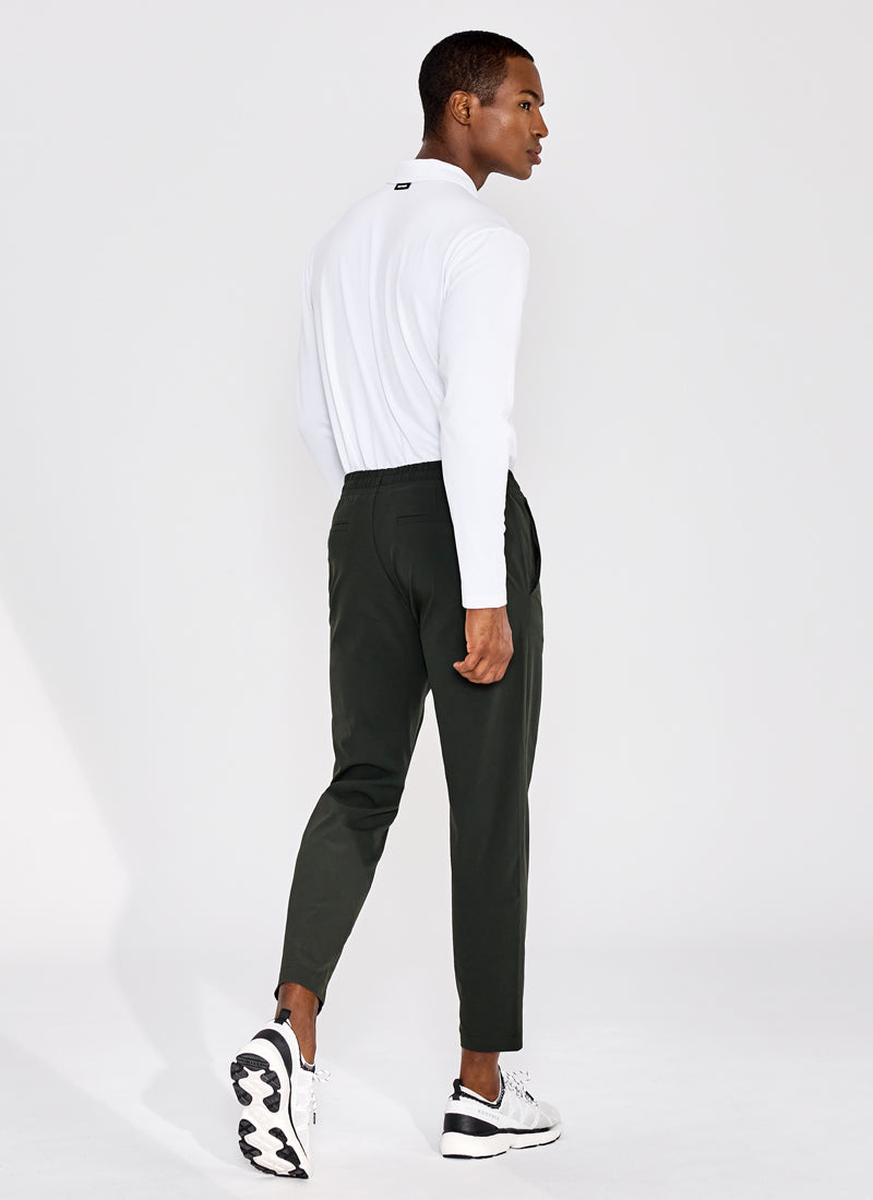 Men's Stretchable Comfortable Elastic Waist Pants - Soft Breathable Fabric for Casual Wear, Workout & Lounge - Size 9.0