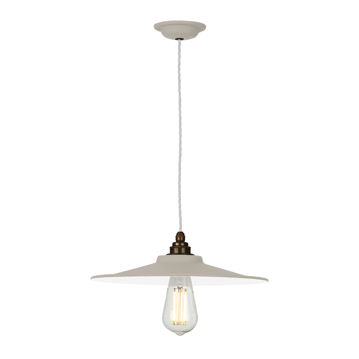 Buxton Single Pendant Light Fixture - Antique Brass/Brushed Chrome/Bespoke Finish Options for Dining Room, Bedroom & Foyer Lighting