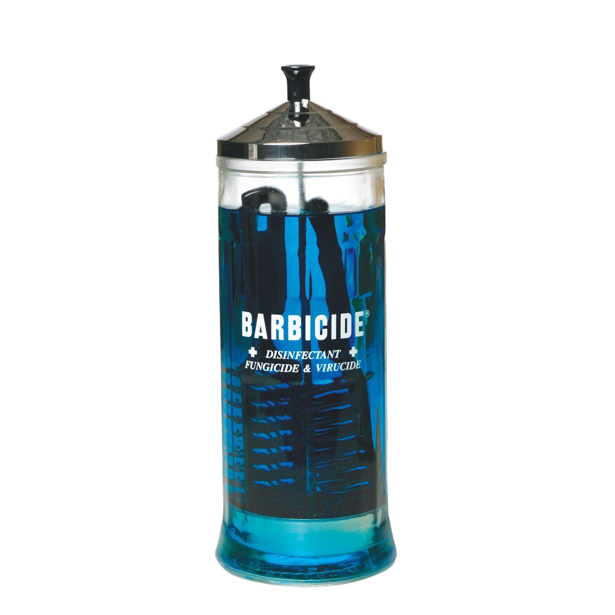 Barbicide Manicure Jar - Small, Medium & Large Sizes for Nail Salon Disinfection | Professional Manicure & Pedicure Tools Sanitizer for Salons, Spas & Home Use