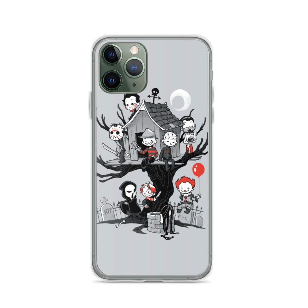 Horror House Halloween Phone Case for iPhone 13 Pro Max/12/11/X/Xs/Xr/8/7/6 & Samsung Galaxy Note/S Series - Shockproof Protective Cover with Scary Design - Perfect for Halloween Parties, Horror Movie Nights, Cosplay & Haunted House Adventures - Great for Trick-or-Treating, Spooky Selfies & Horror Theme Events - Ideal for Halloween Gifts, Costume Accessories & Scary Photo Shoots