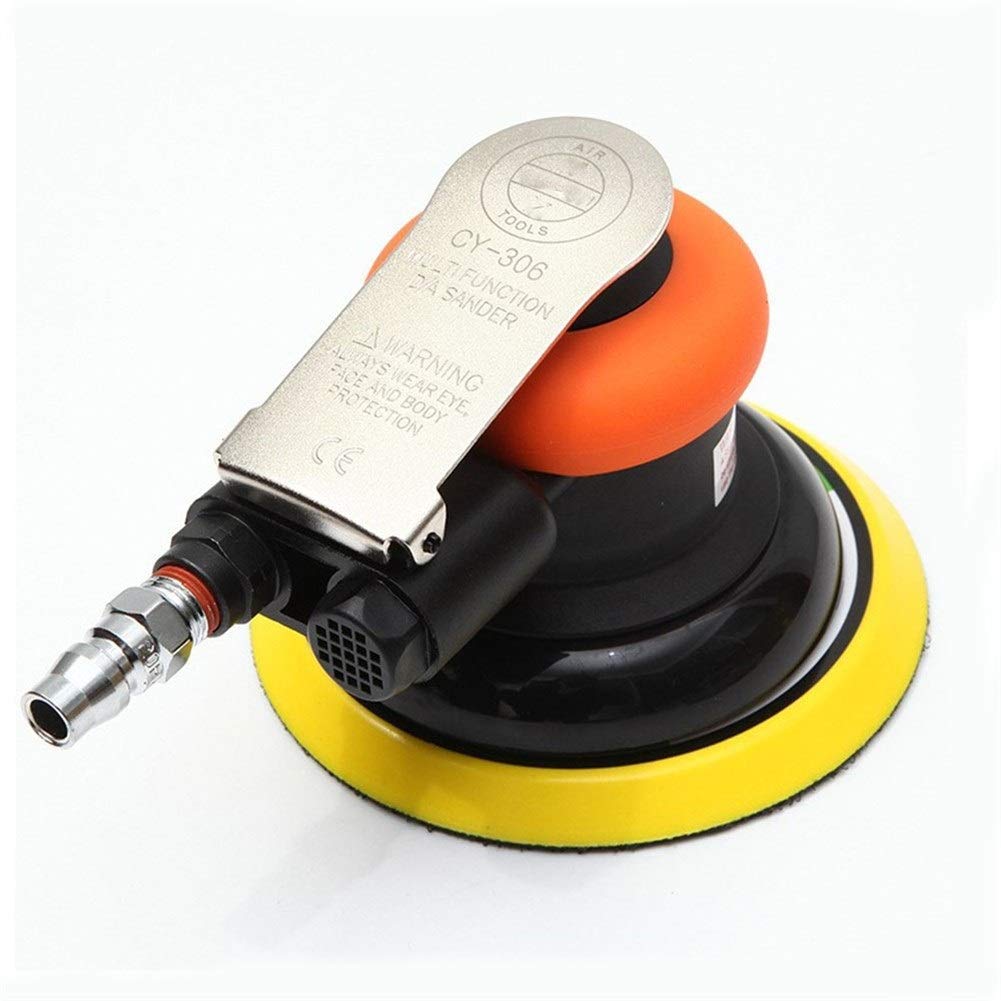 SH-CHEN 5-Inch High Strength Pneumatic Grinding Machine - High Speed, Low Noise, Lightweight Sanding Disc Polisher - Multi-Functional & Ergonomic Finishing Tool for Metal, Wood & Auto Body Work