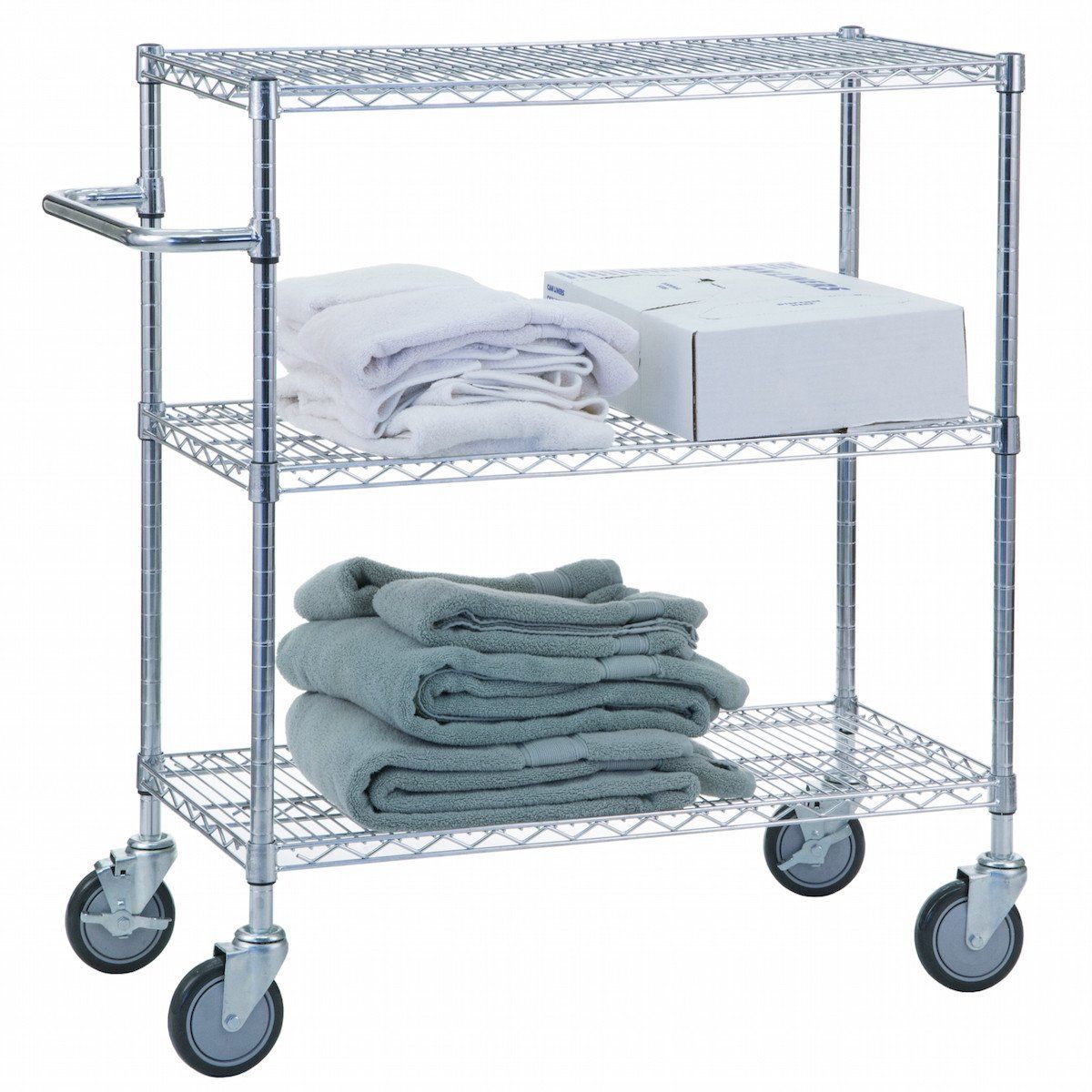 3-Tier Rolling Utility Cart with Wheels, 24