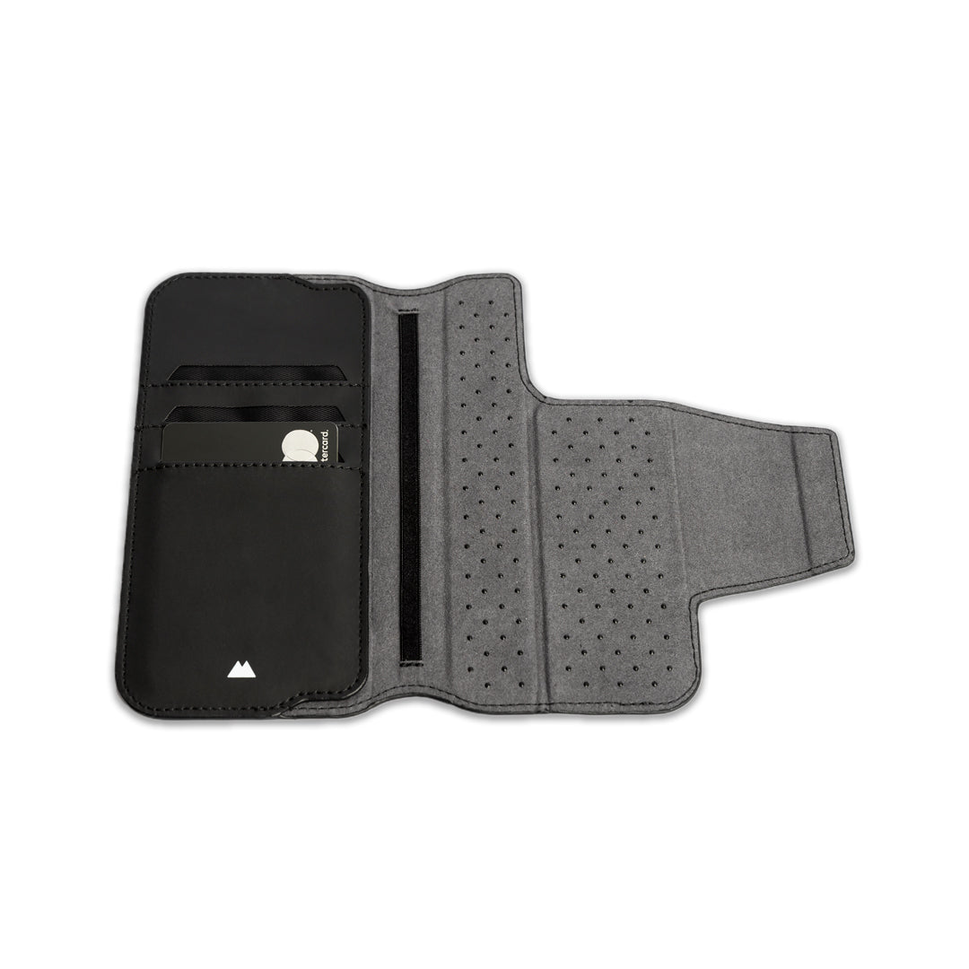 Magnetic Flip Wallet with Stand for iPhone - Black | MagSafe® Compatible | Secure Card Holder & Phone Stand for Everyday Use & Travel