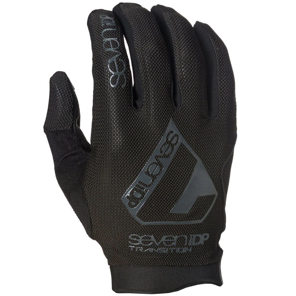 7iDP Transition Gloves - Black/Black, Size L - Durable Motorcycle & Bike Gloves for Riding, Racing & Outdoor Sports