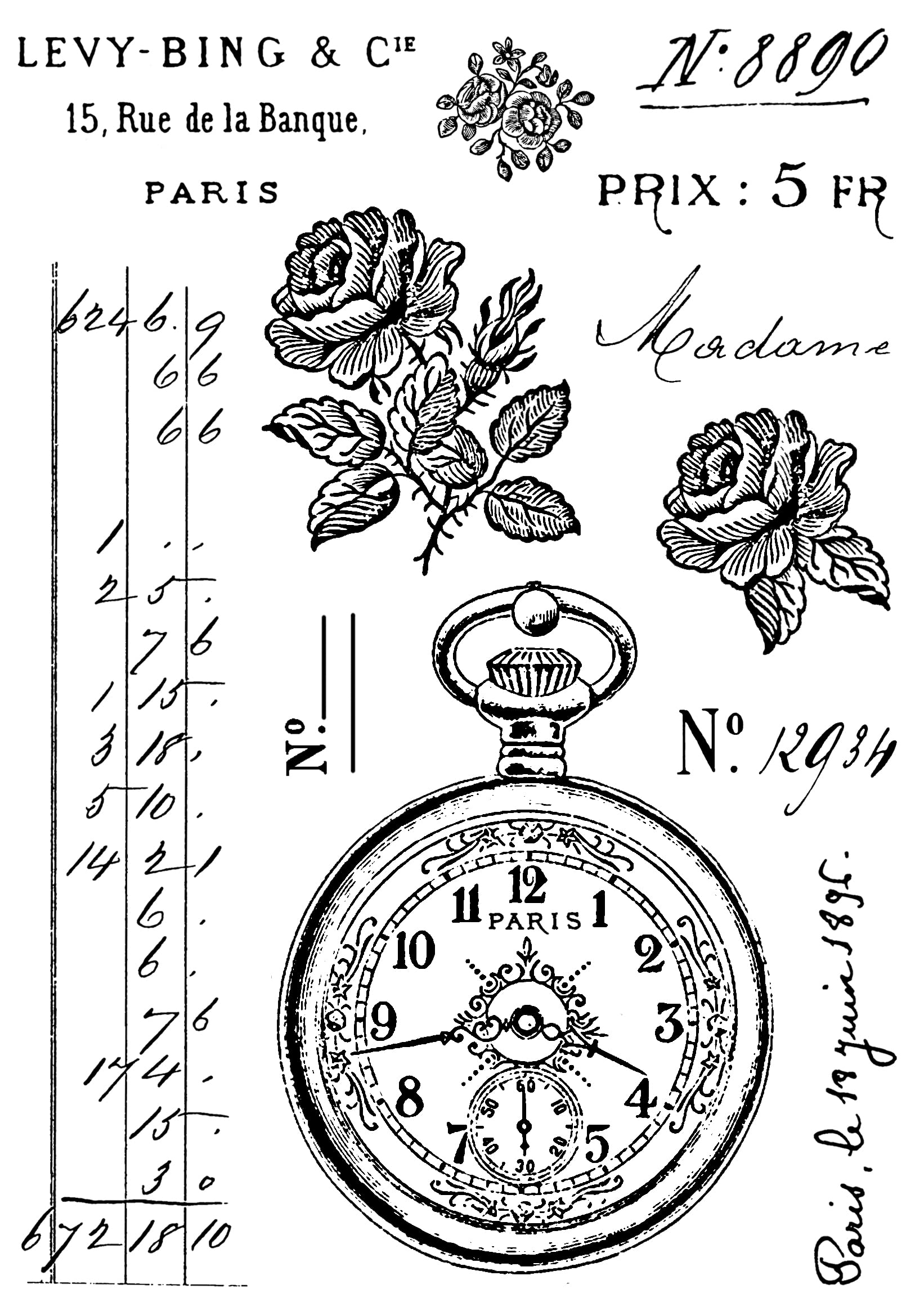 Creative Expressions Clear Stamp Set TMLSS Rose - Transparent Rubber Stamps for Scrapbooking, Card Making & DIY Crafts