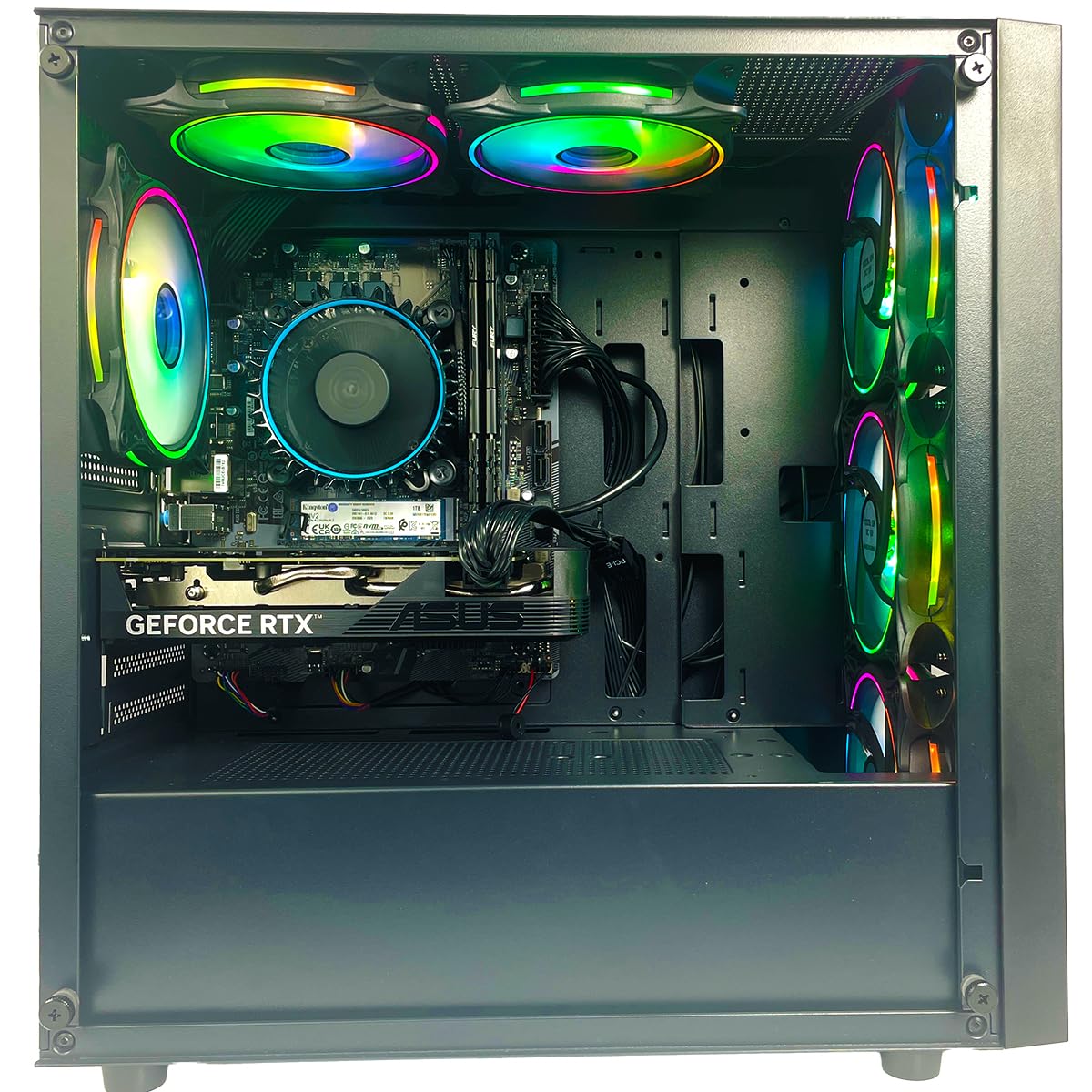 Ginger6 High-Performance Gaming PC Desktop - Intel Core i9-12900F Processor, NVIDIA RTX 5070 12GB GDDR6 Graphics, 1TB NVMe SSD, 32GB DDR4 RAM, WiFi 6, Windows 11 Home - Perfect for 4K Gaming, Streaming & Content Creation