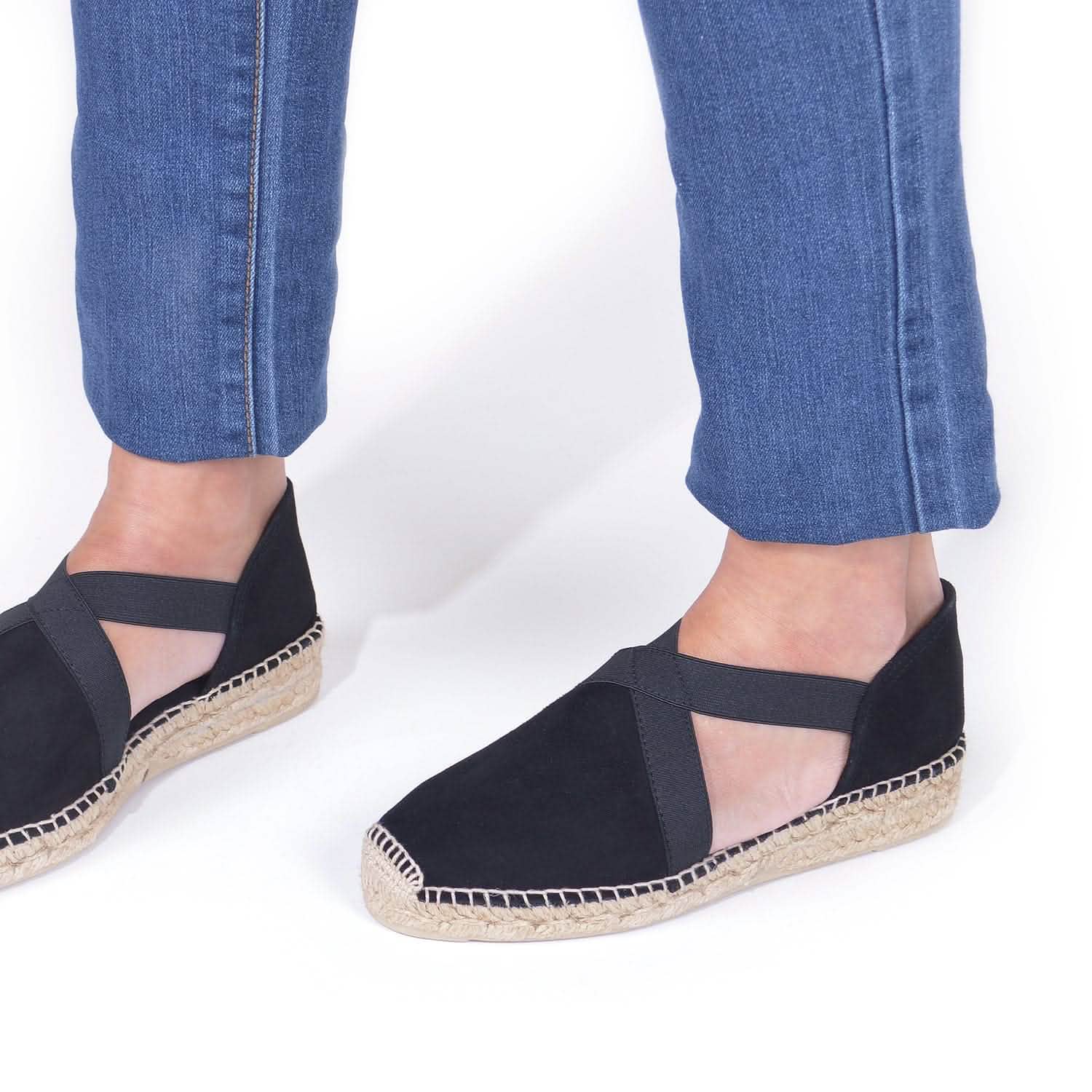 Women's Plain Suede Leather Wedge Espadrilles - Comfortable Casual Summer Shoes for Beach, Vacation & Everyday Wear | Enar A