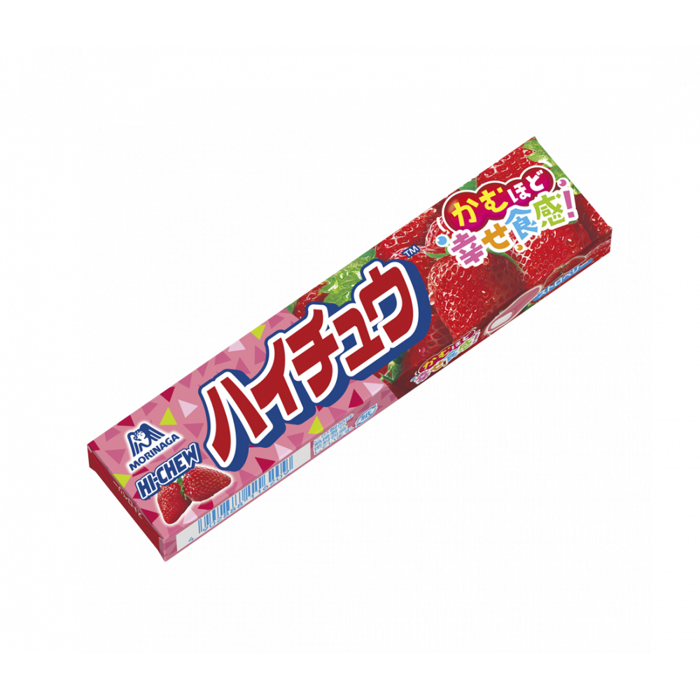 Morinaga Hi-Chew Japanese Soft Candy - Strawberry Flavor (12 Pieces, Pack of 6) | Chewy Fruit Snacks for Office, Travel & School Lunch