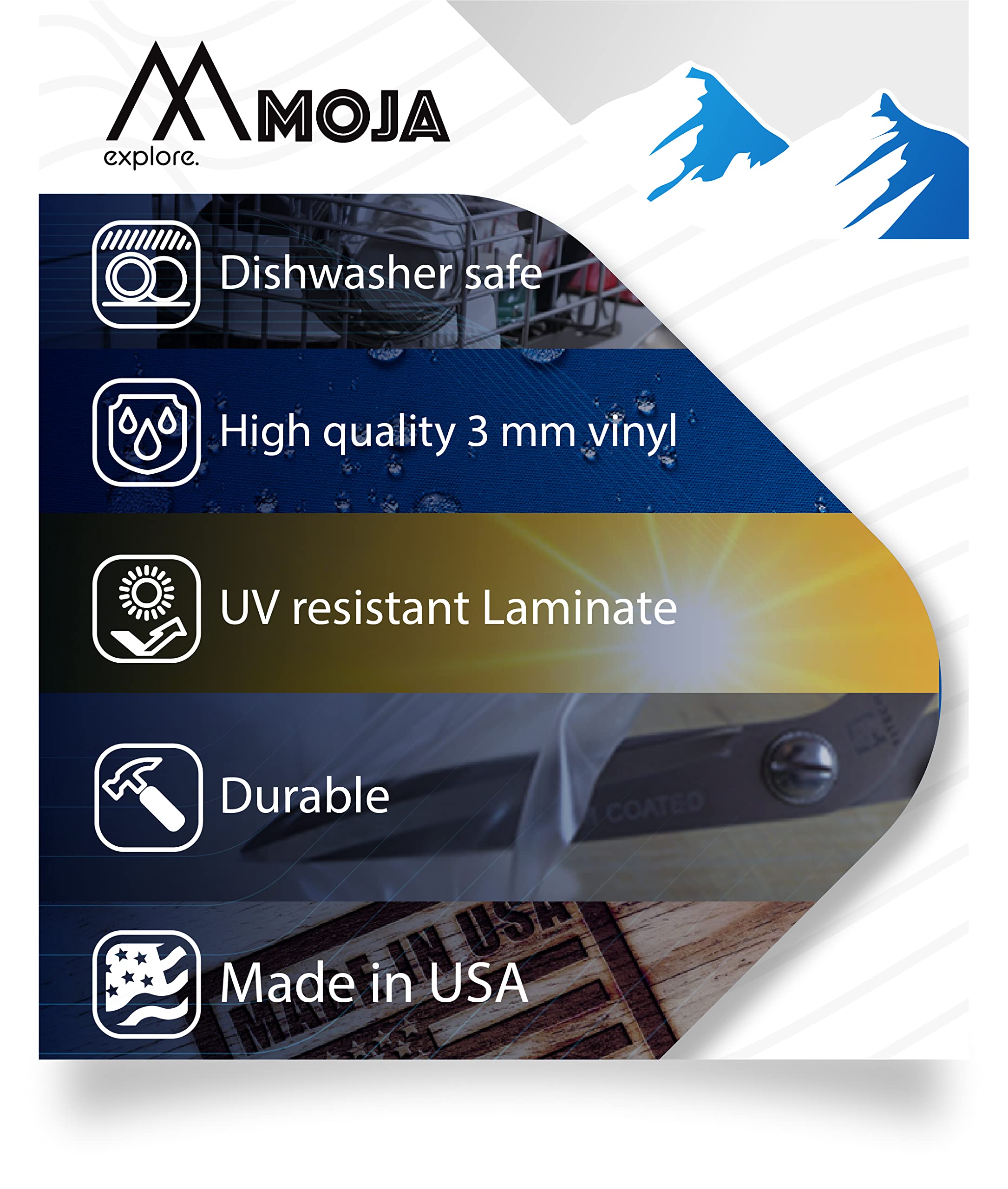 MOJA Jackson Hole Ski Resort Wyoming Snow Ski Sticker - Waterproof Vinyl Decal for Car, Water Bottle, Laptop, iPad, Window, Cooler, Luggage, Bumper, Toolbox, Locker - Brown 3x3 Inches - Perfect for Outdoor Enthusiasts & Ski Lovers