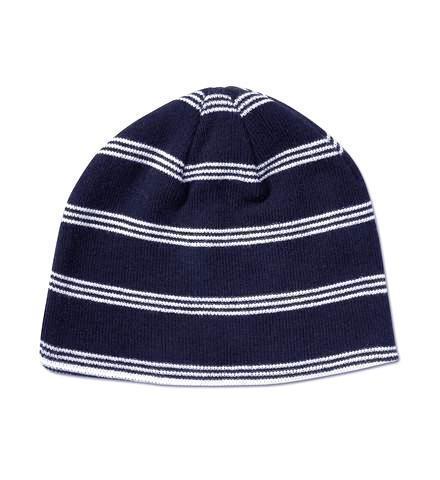 CCC Club Navy Stripe Beanie Hat - Warm Winter Knit Cap for Men & Women | Perfect for Skiing, Snowboarding & Outdoor Activities
