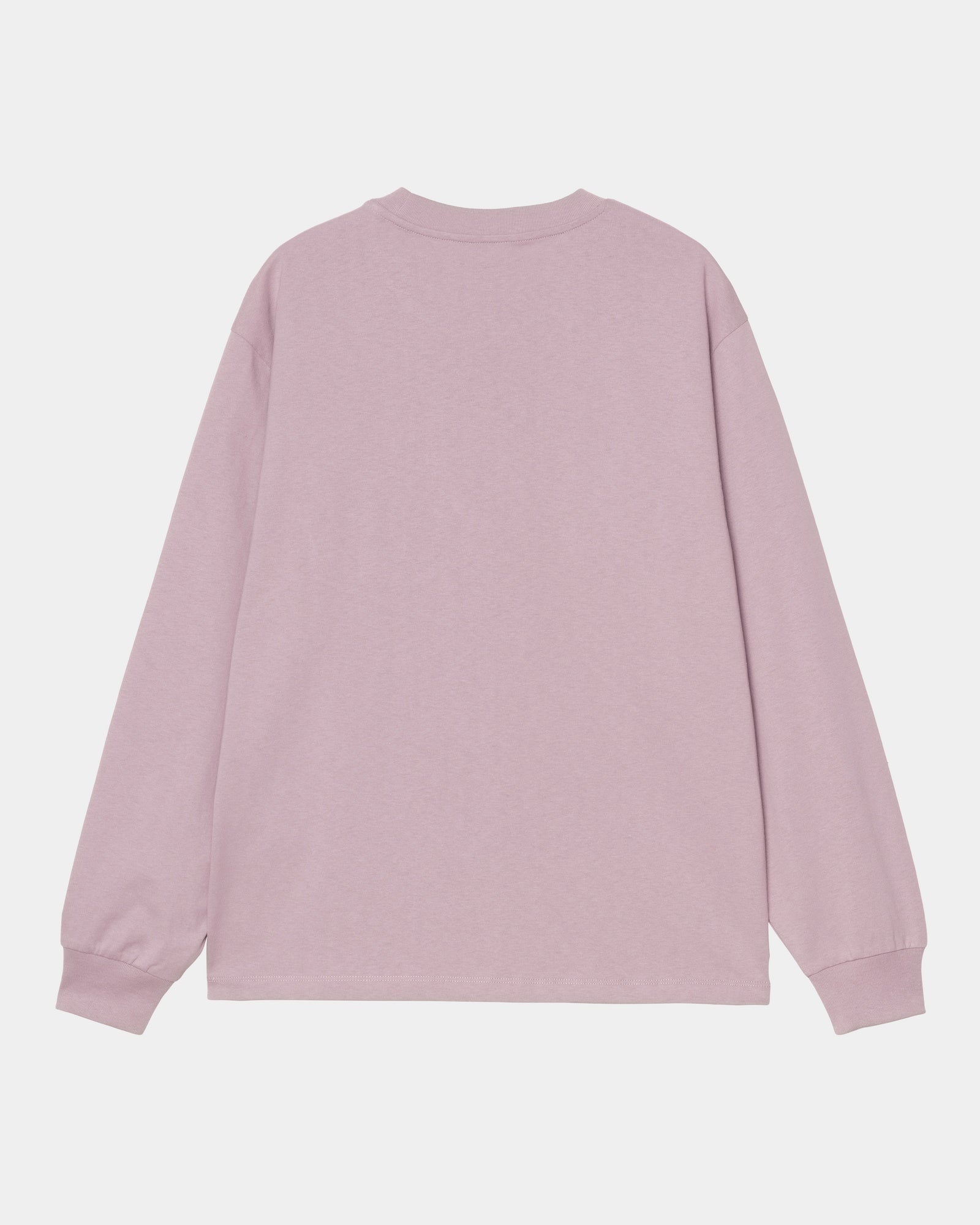 Women's Long Sleeve Pocket T-Shirt - Soft Cotton Casual Tee in Pink Fog | Perfect for Everyday Wear, Work & Weekend Outfits