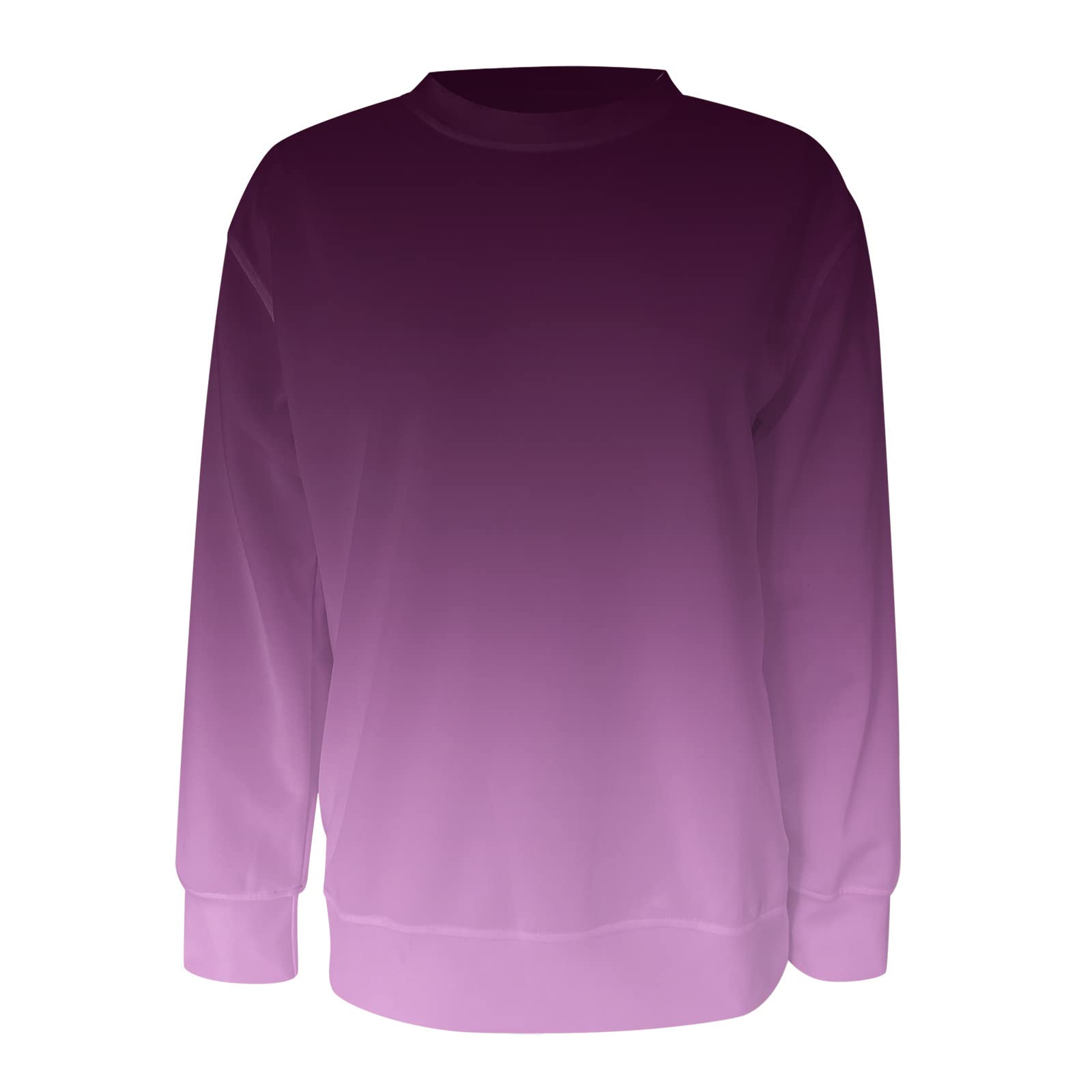 LCMTWX Women's Casual Round Neck Sweatshirt | Long Sleeve Pullover Sweater | Loose Fit Hoodie | Perfect for Cozy Lounging & Outdoor Activities