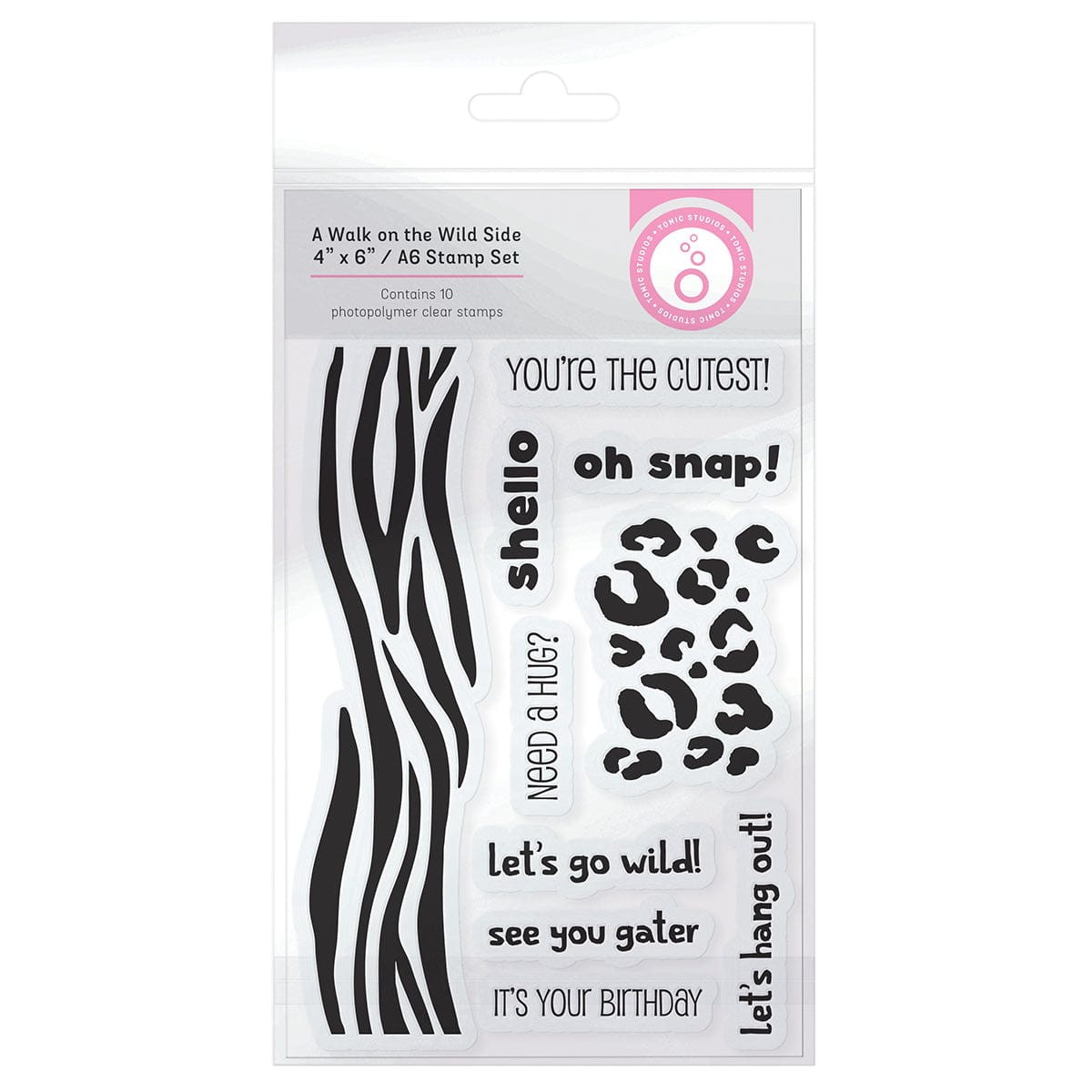 Wild Animal Stamp Set - Creative DIY Scrapbooking & Card Making Supplies for Kids & Adults - Perfect for Arts, Crafts, and Handmade Greeting Cards