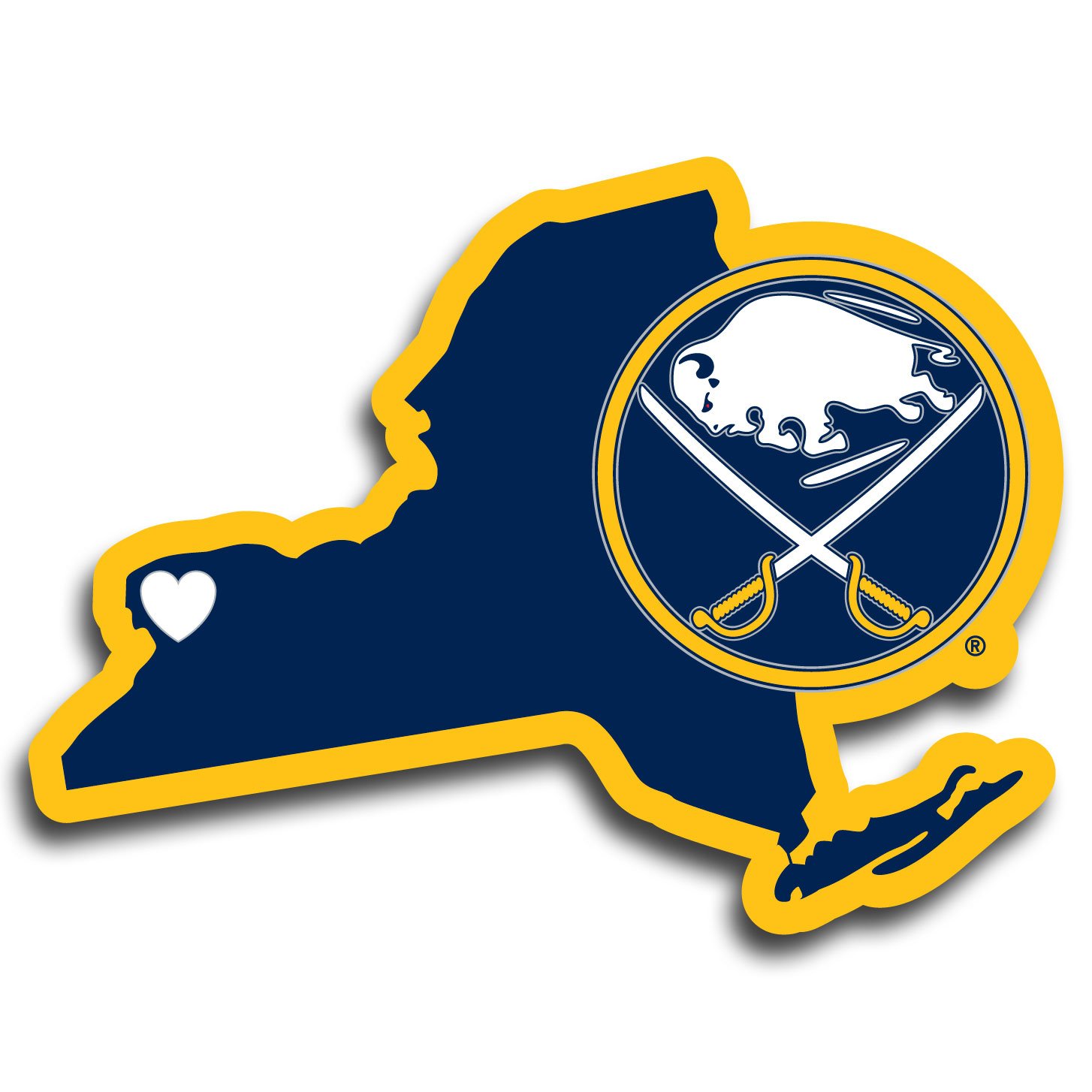 Siskiyou NHL Unisex Home State Decal Sticker - Premium Vinyl for Laptops, Cars, Water Bottles & DIY Projects - Show Your Team Pride Anywhere!