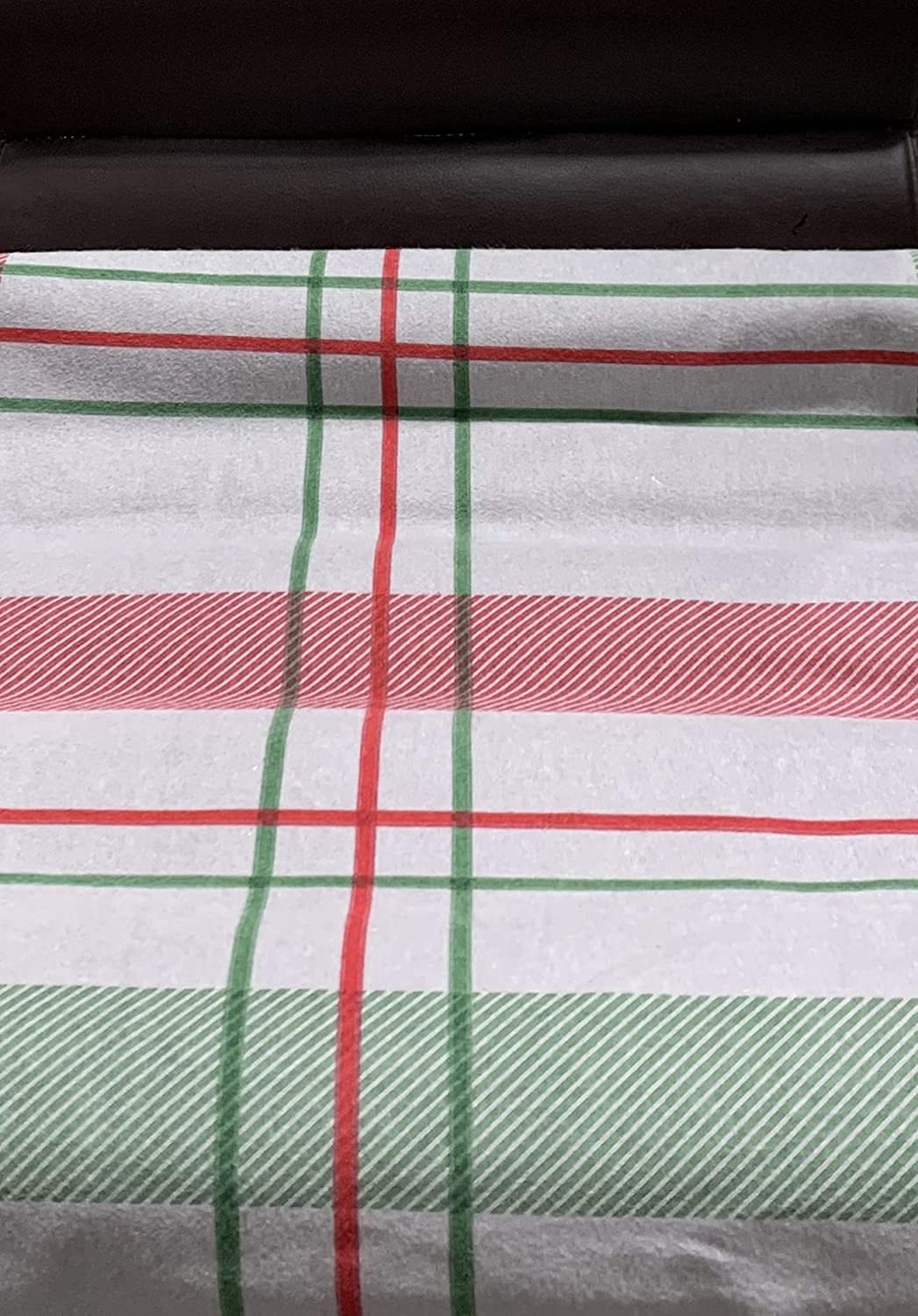 Royal Tradition 7-Piece Heavyweight Flannel Bedding Set - Full Size - Printed Plaid Design (Duvet Cover + Sheets) | Cozy Winter Warmth for Bedroom & Guest Room