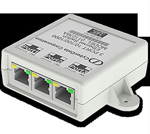 CyberData 3-Port Gigabit Ethernet Switch - High Speed Network Switch for Home & Office | Perfect for Gaming, Streaming & Small Business Networks