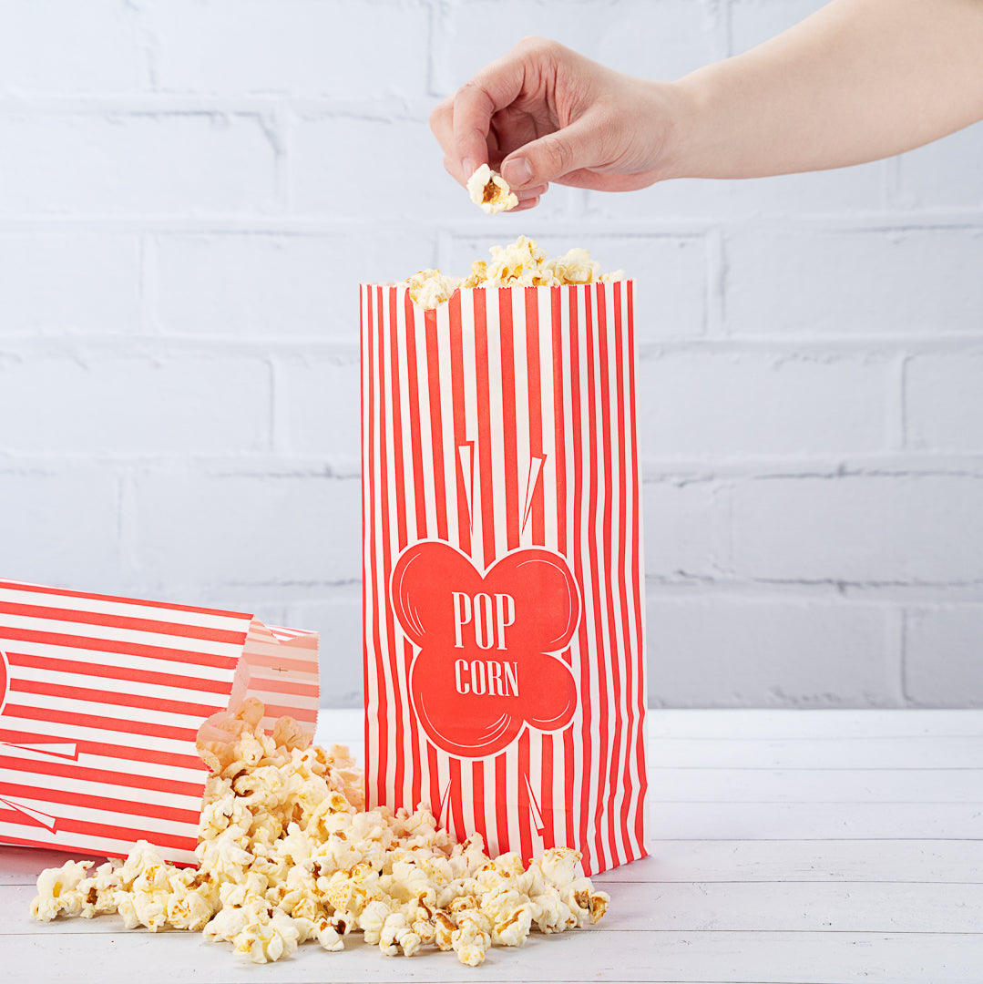 Premium 1 oz Red Paper Popcorn Bags - 4.25