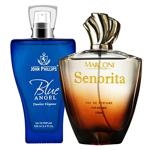 John Phillips™ Blue Angel & Senorita Women's Perfume - Eau De Toilette for Daily Wear | Floral Fresh Fragrance for Work, Date Night & Special Occasions