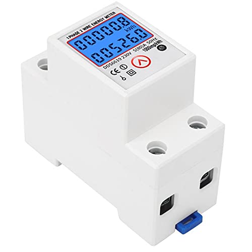 High Accuracy Level 1 Electric Energy Meter - Digital Wattmeter for Active Power Consumption Monitoring | Home & Industrial Electricity Usage Tracking