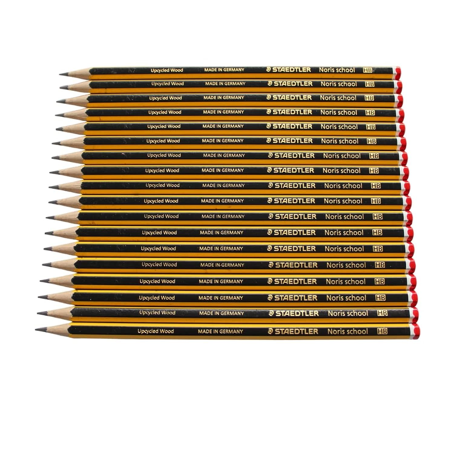 STAEDTLER NORIS SCHOOL PENCILS HB - Box of 18 Premium Graphite Pencils for Writing, Drawing & Sketching - Perfect for Students, Artists & Office Use