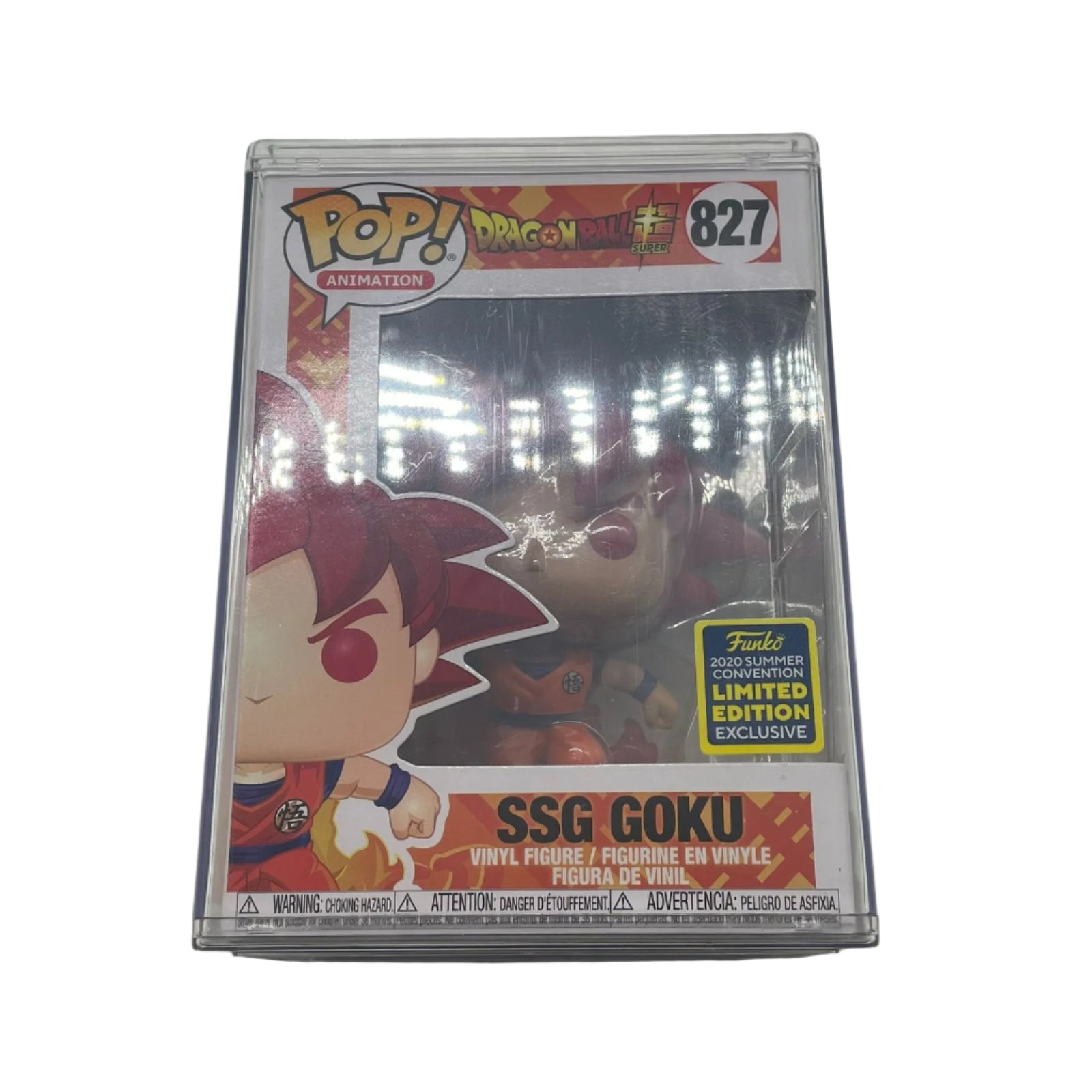 Dragon Ball Super Saiyan God Goku #827 Funko Pop Vinyl Figure Collectible - Perfect for Anime Fans, Gift for Collectors & Home Office Decor