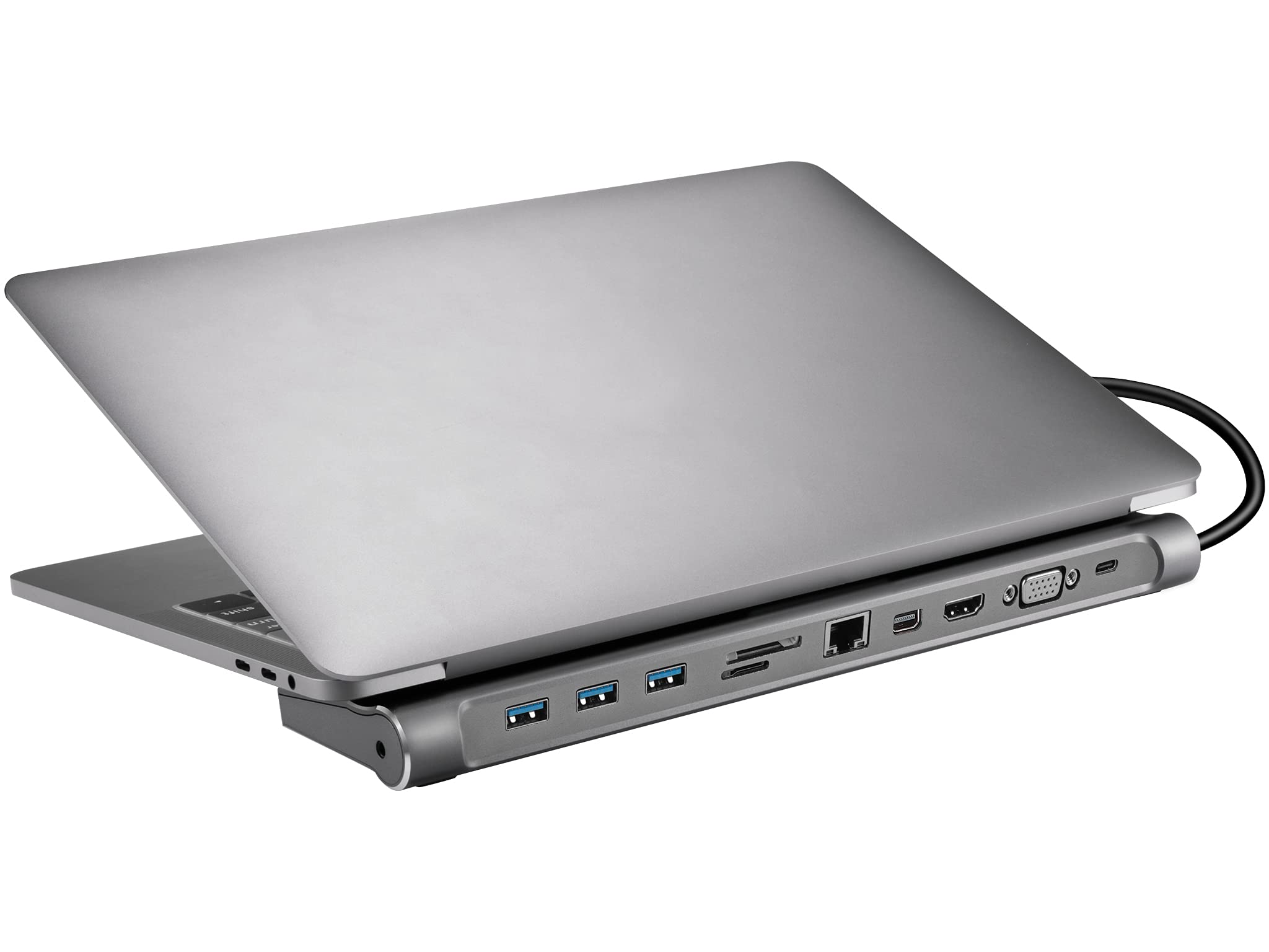 Premium USB-C Docking Station 14-in-1 with 4K HDMI, Ethernet, USB 3.0 – Ideal for MacBook Pro/Air, Windows Laptops, Home Office & Remote Work Setup