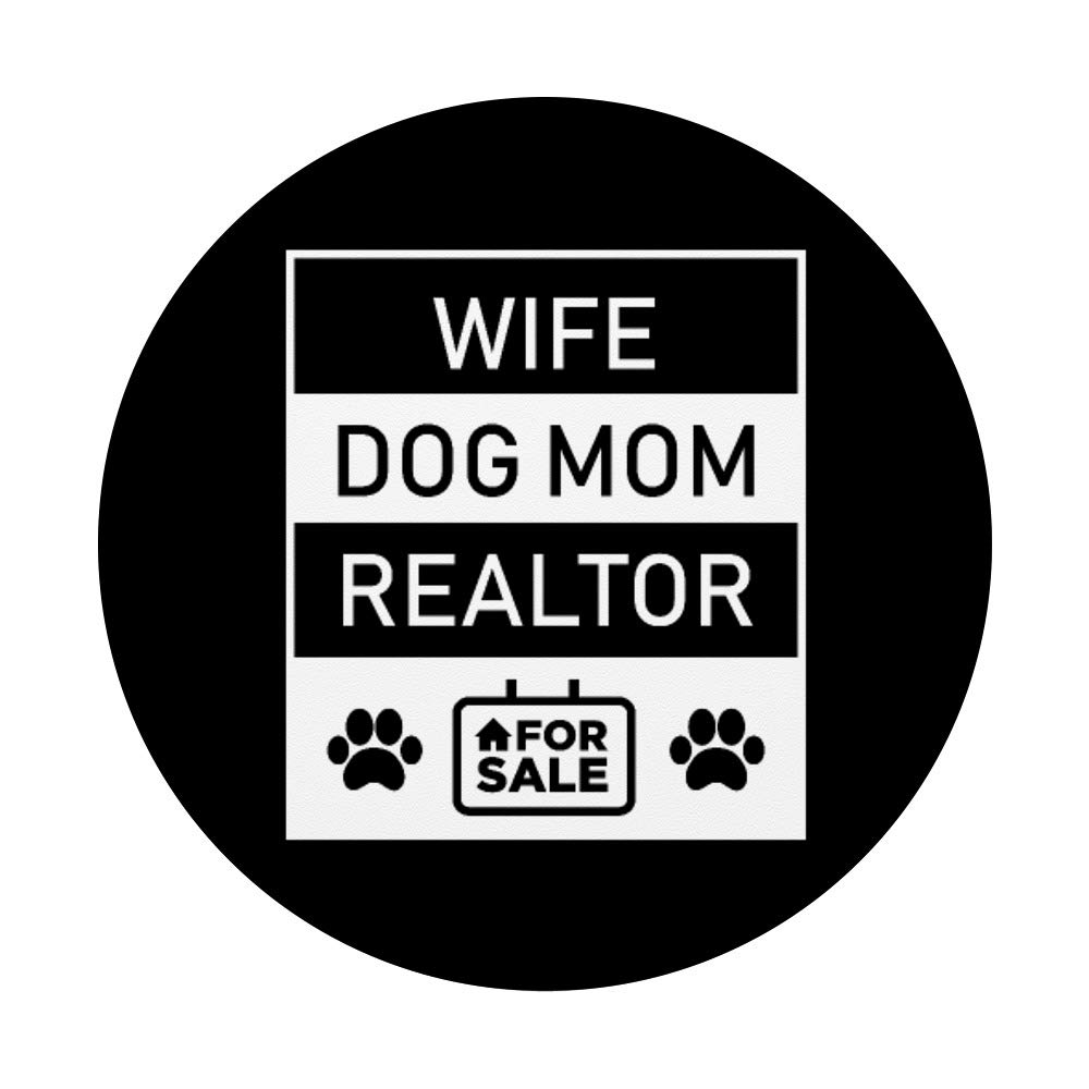 Swappable PopGrip for Phones & Tablets - Perfect Gift for Dog Lovers, Realtors & Moms | Ideal for Work, Travel & Everyday Use
