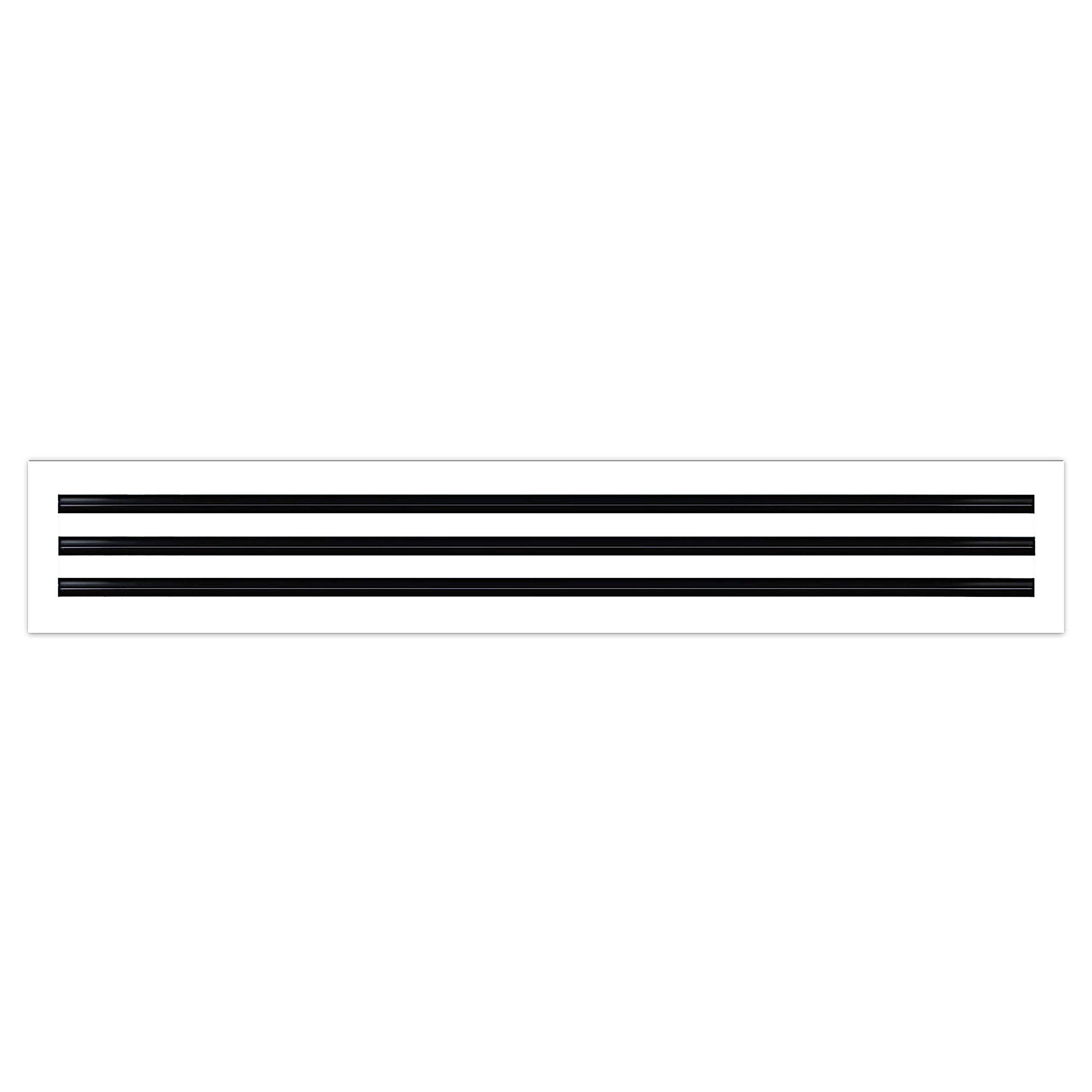 36x6 Modern White AC Vent Cover - Decorative Air Vent Grille - Standard Linear Slot Diffuser for Ceiling, Wall & Floor HVAC Systems | Perfect for Home, Office & Commercial Spaces - Texas Buildmart