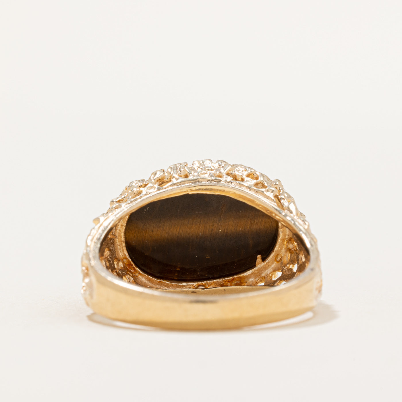 8.30ct Tiger's Eye Cocktail Ring for Women - Size 10.5 | Handmade Statement Jewelry | Perfect for Evening Parties, Weddings & Special Occasions