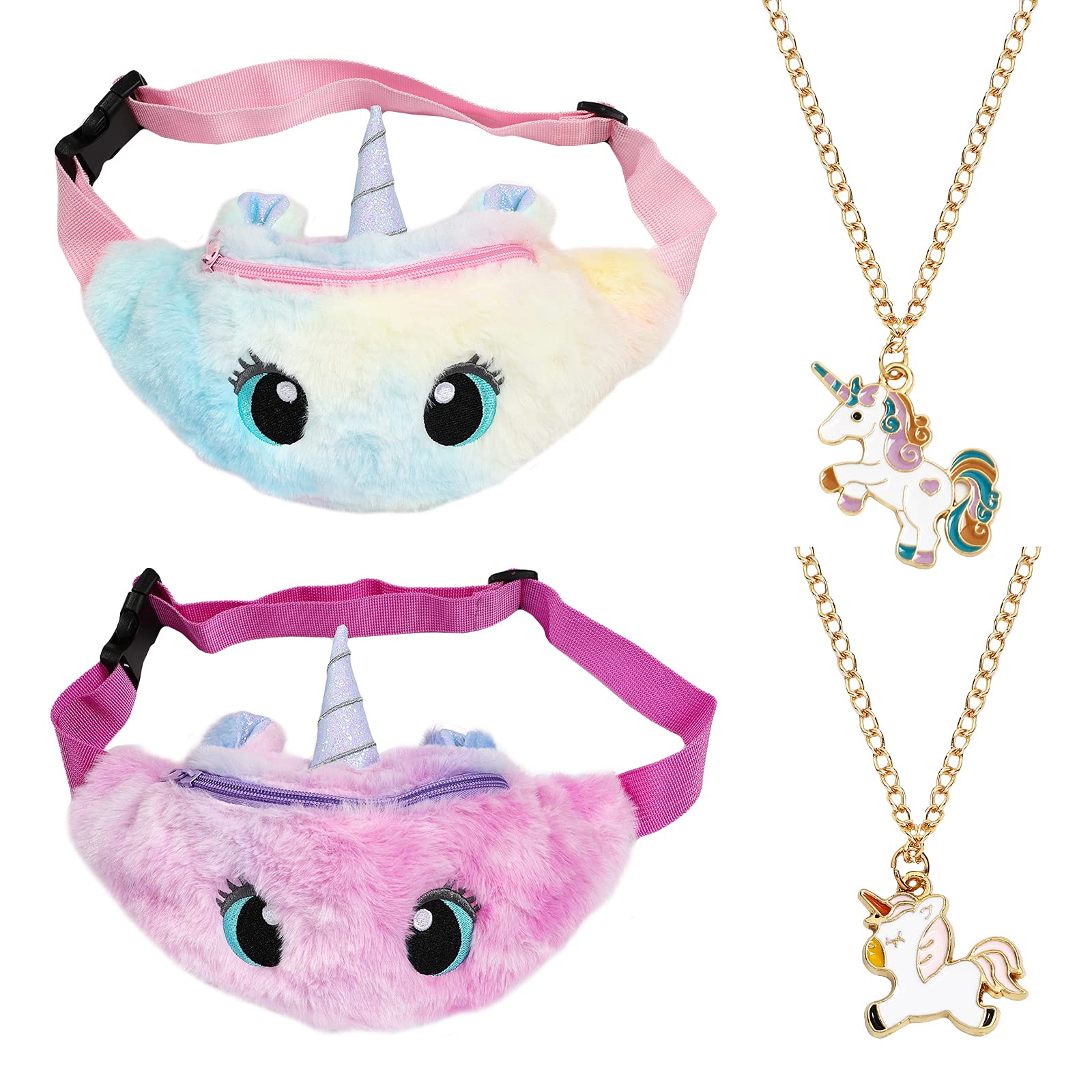 SOTOGO 2-Piece Toddler Crossbody Purse Set - Mini Cute Princess Handbag & Shoulder Bag for Little Girls | Perfect for Birthday Gifts, Dress-Up Play, and Everyday Use