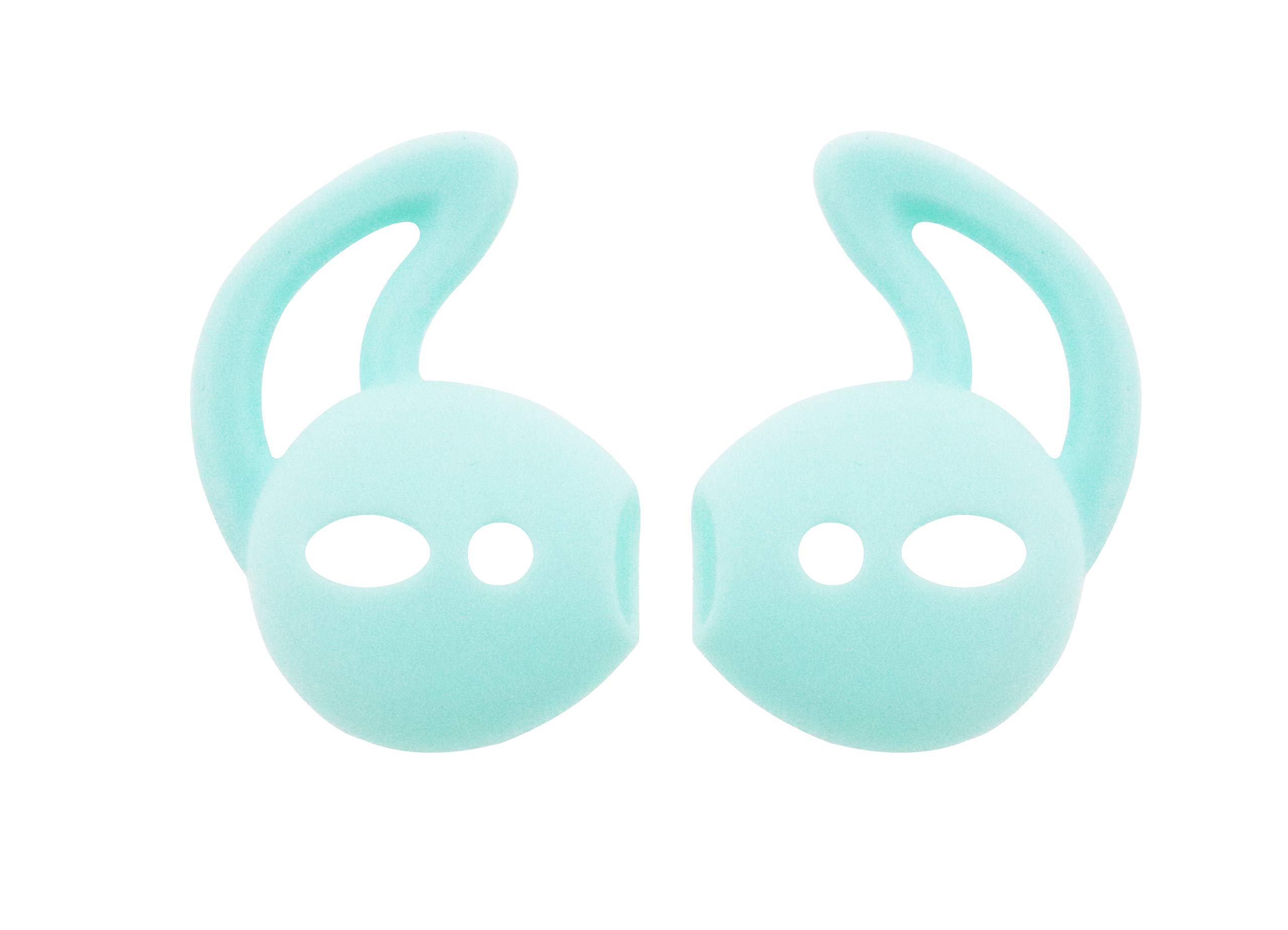 Anti-Slip Silicone Ear Tips for AirPods 1 & 2 - 3 Pairs (White/Black/Green) - Perfect for Sports & Workouts