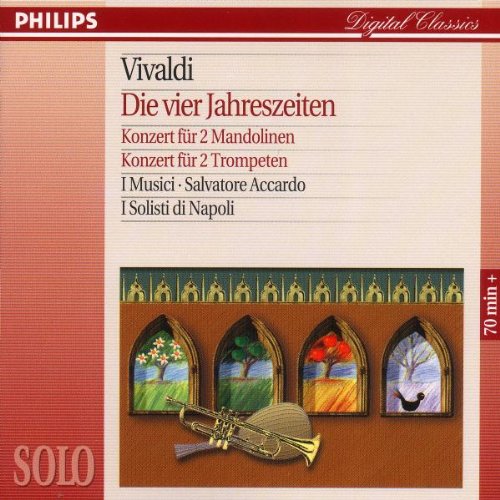 Vivaldi The Four Seasons CD - Classical Music Album for Relaxation, Study & Dinner Parties - Perfect for Home, Office & Car Playback