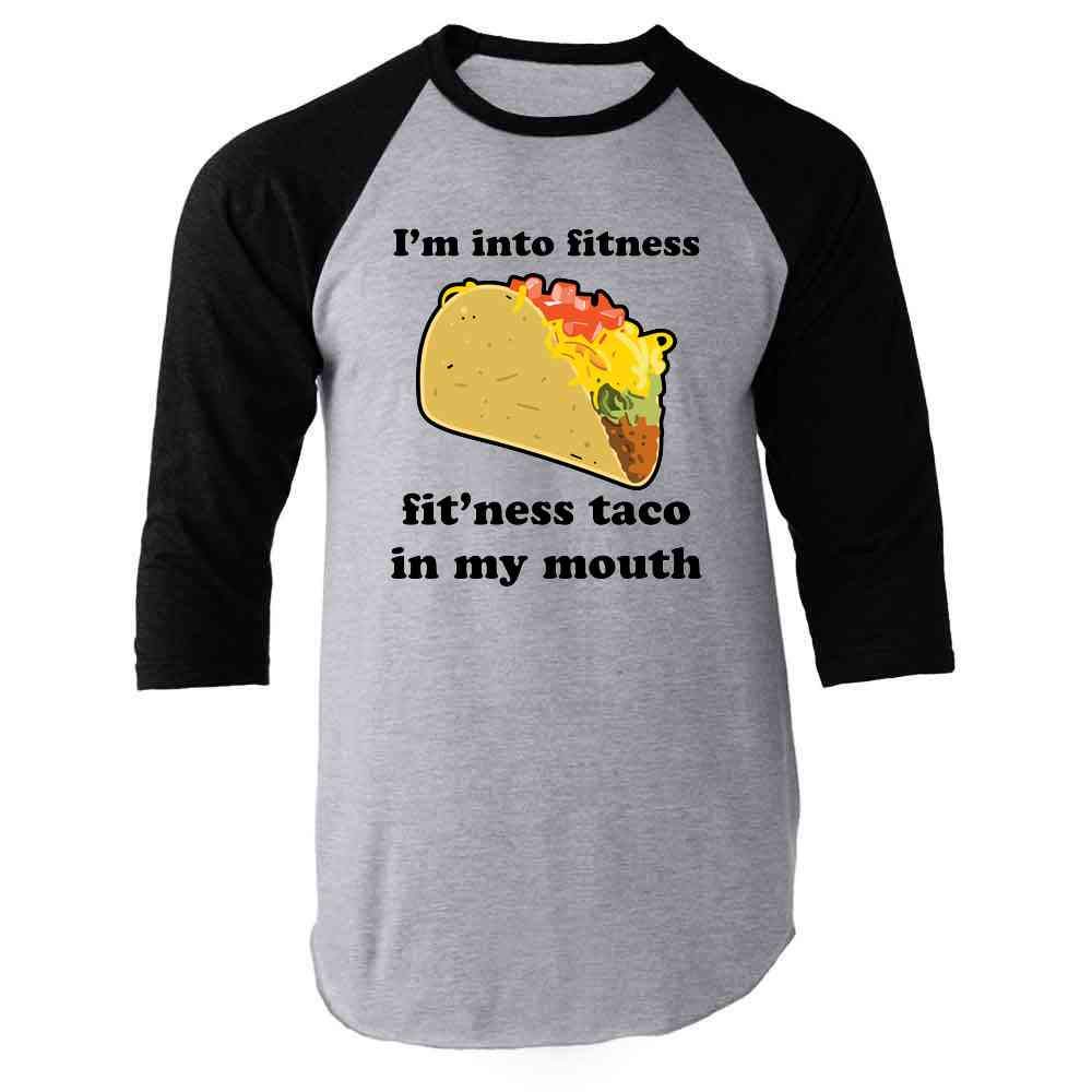 Funny Fitness Taco Graphic T-Shirt for Men | Pop Threads Humorous Workout Tee | Gym, Running & Casual Wear