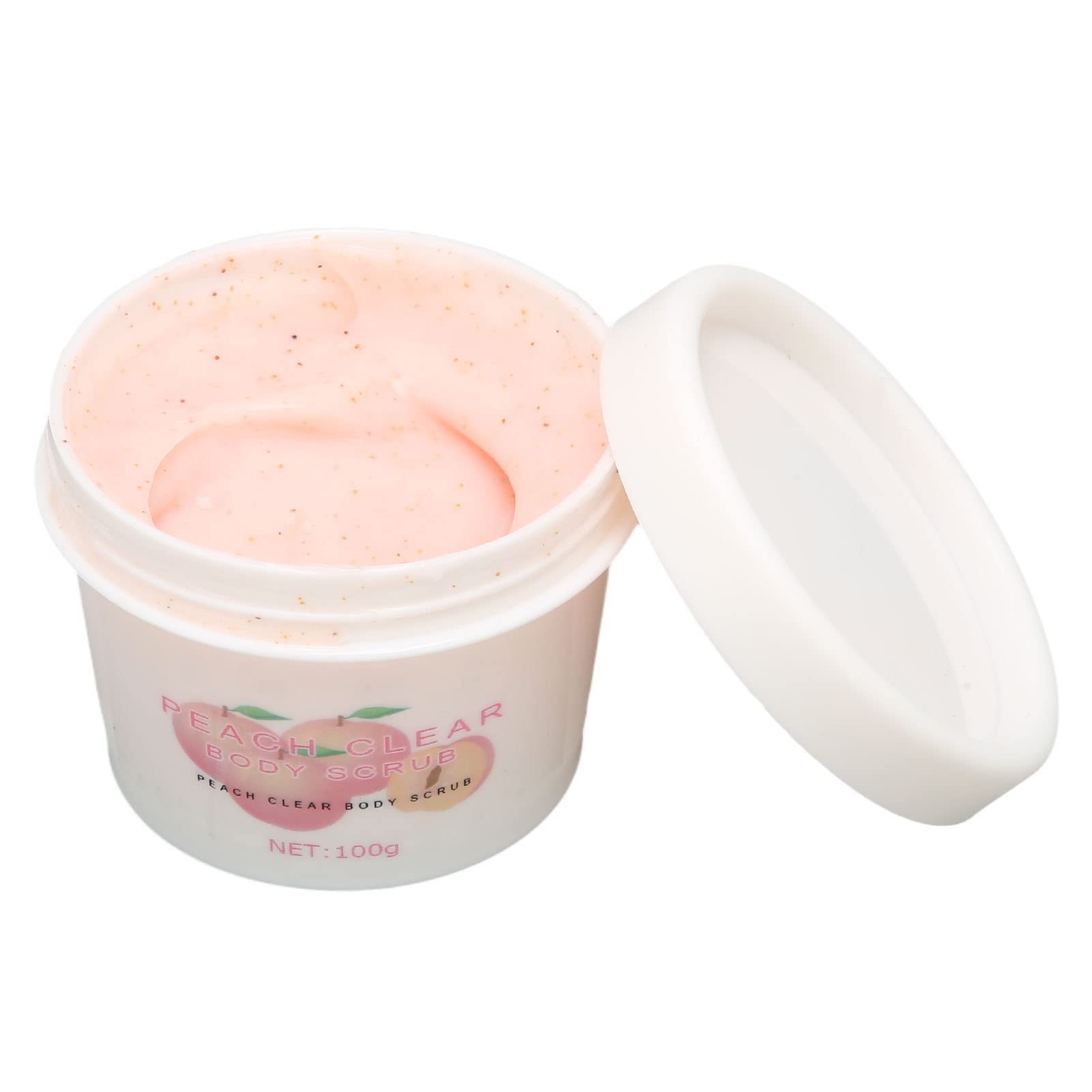 ANGGREK Peach Exfoliating Body Scrub - 100g Gentle Body Polish for Smooth Skin | Moisturizing Body Wash with Ice Cream Texture | Perfect for Dry Skin Care & Spa Day at Home
