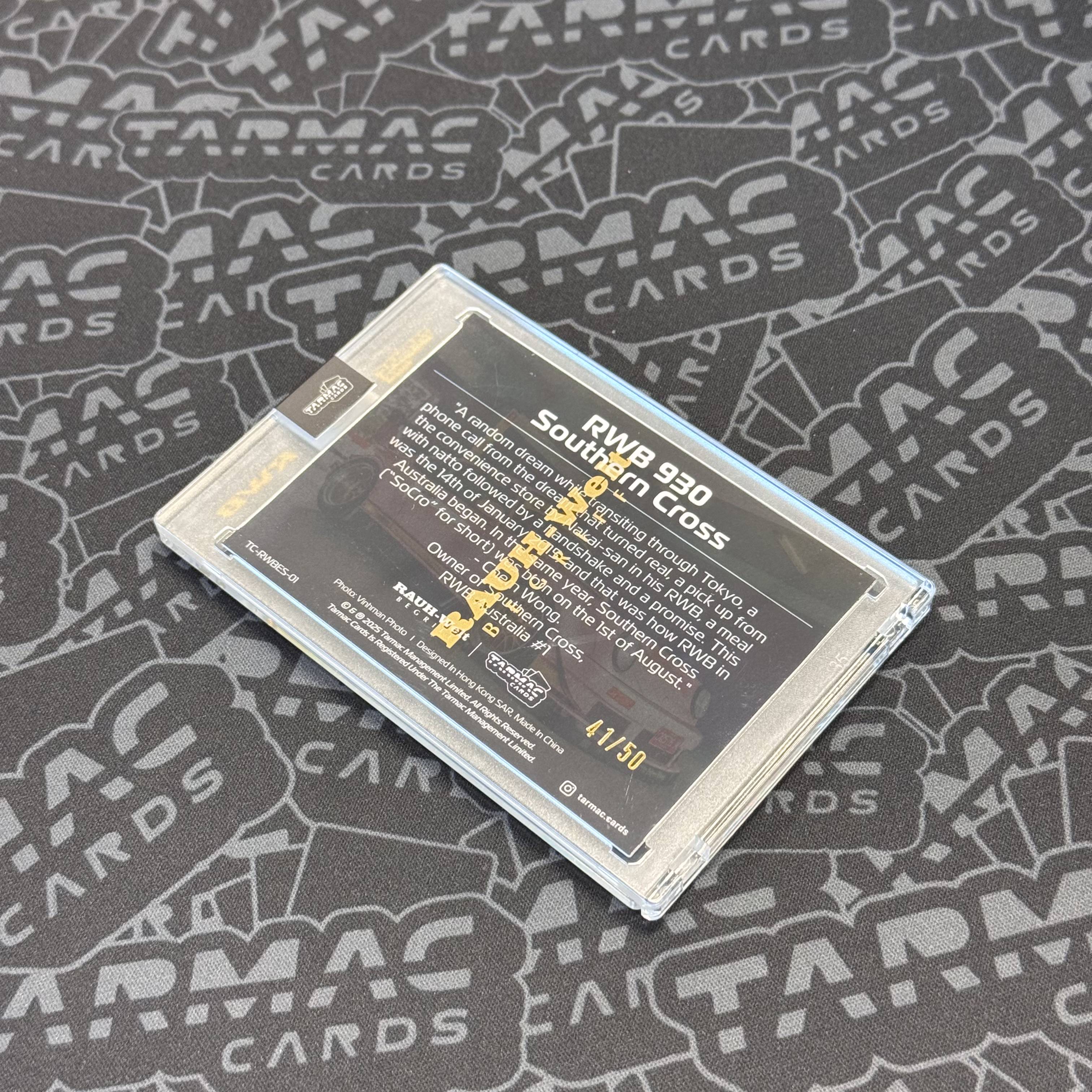 Tarmac Cards RWB Event Special Vol.01 Southern Cross Limited Edition Parallel (LM/50) - Exclusive Members Only Card #001 for Collectors & Car Enthusiasts
