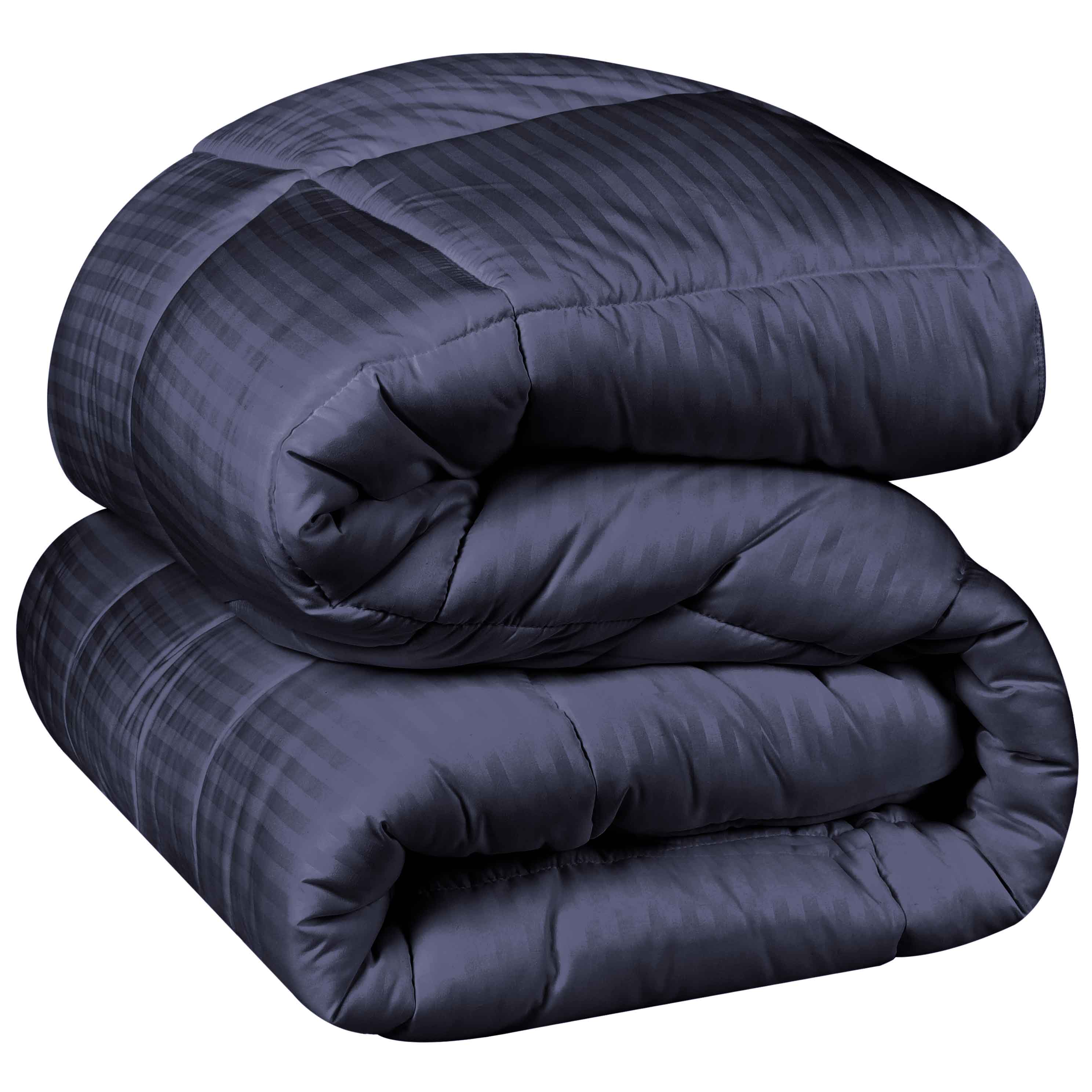 Reversible Striped Down Alternative Comforter - Soft & Lightweight All-Season Bedding for Cozy Sleep - Perfect for Bedrooms, Guest Rooms & Dorm Rooms