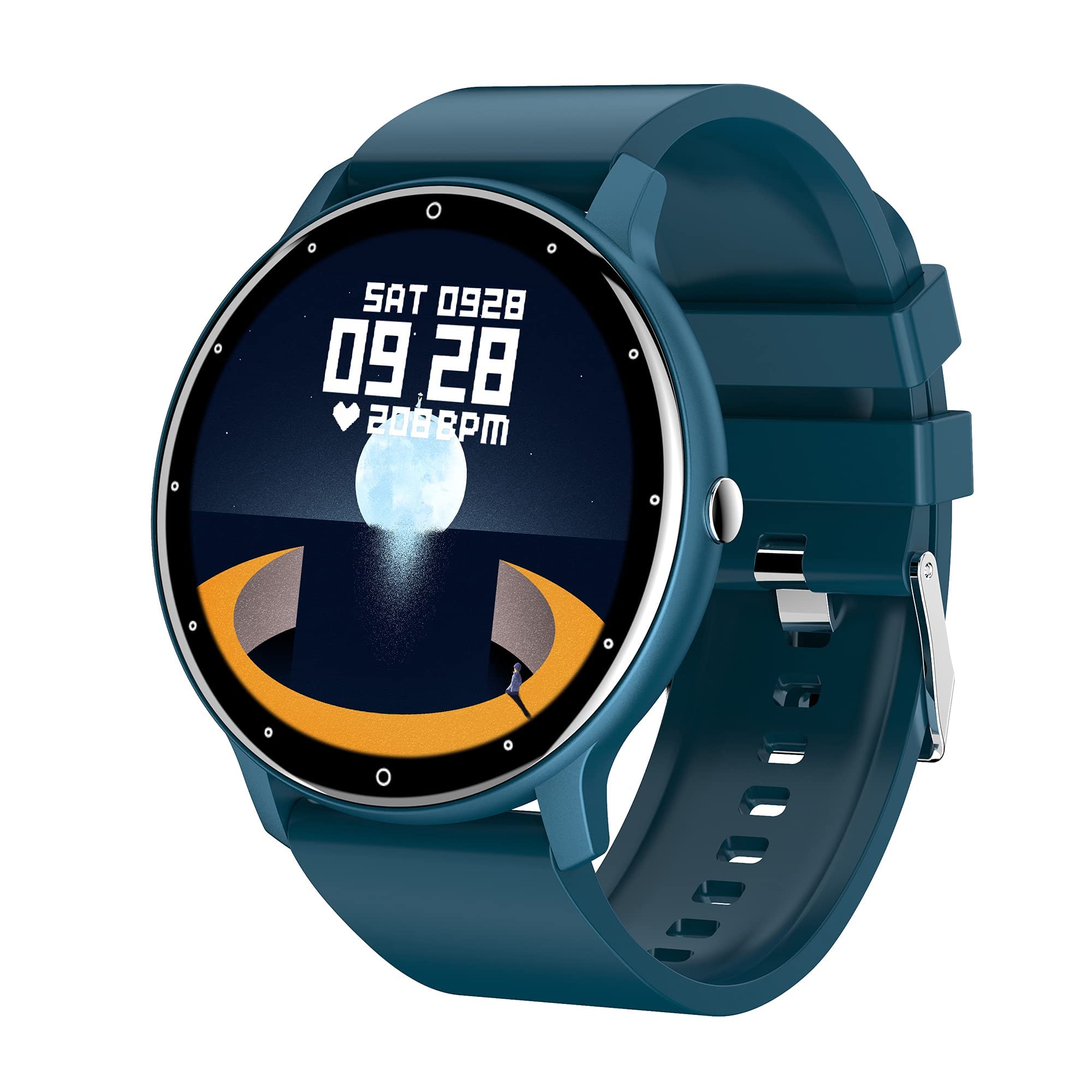 Loluka Fitness Tracker Smart Watch - Waterproof Activity Tracker with Heart Rate Monitor, Step Counter & Sleep Tracking for Android iOS - Perfect for Running, Gym Workouts & Daily Health Monitoring (Men & Women)