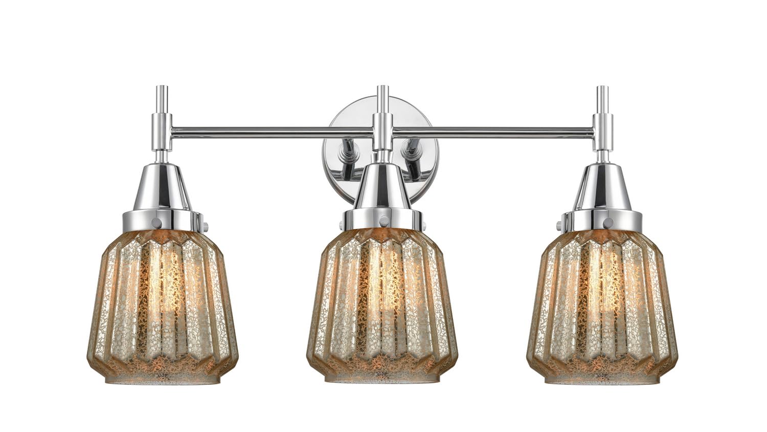 Innovations 447-3W-PC-G146-LED Chrome Finish Transitional LED Bathroom Vanity Light - Perfect for Modern Bathrooms, Powder Rooms & Home Decor