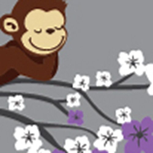 Purple Grey With Monkey
