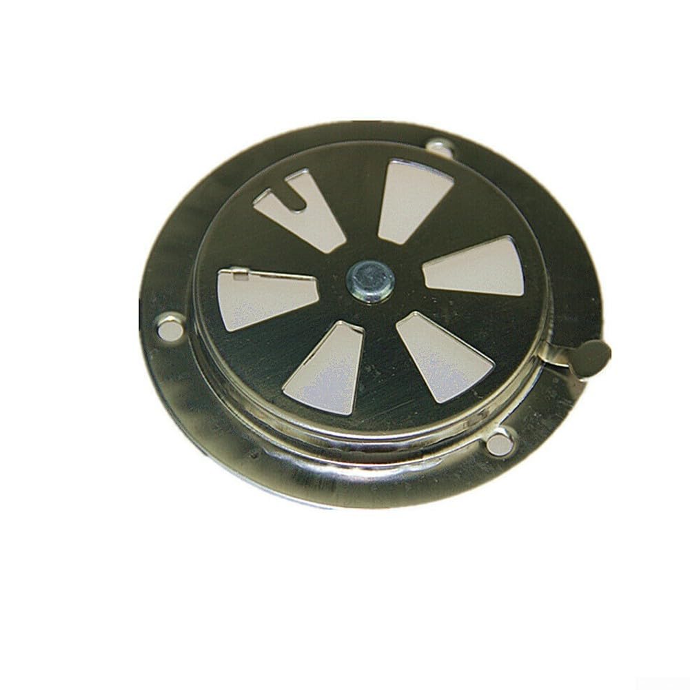 FACULX Stainless Steel BBQ Grill Exhaust Vent Damper - 9.5x9.5x3cm Replacement Air Vent for Outdoor Stoves & Grills - Perfect for Backyard BBQs, Camping & Patio Cooking