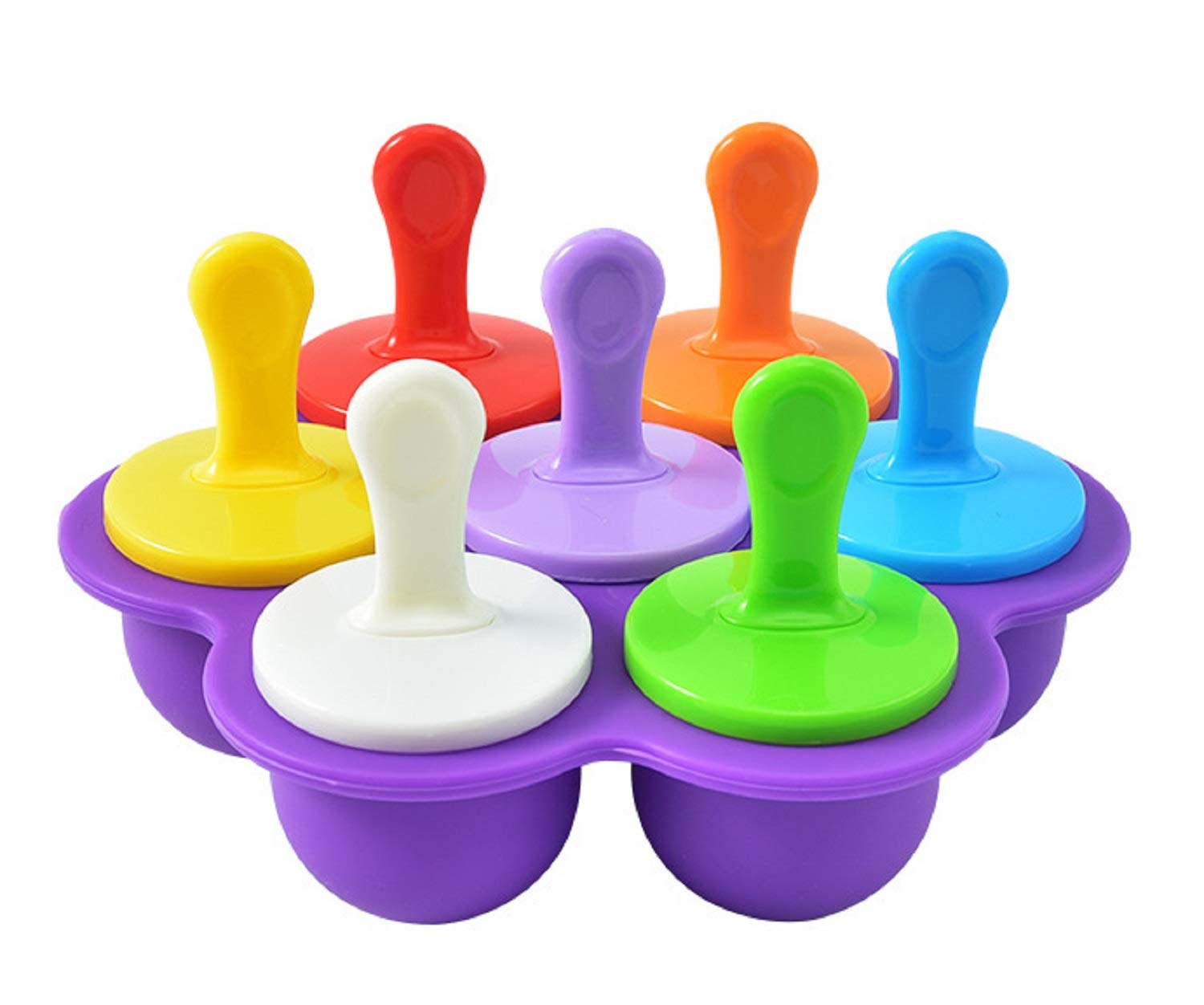 **Reusable Silicone Popsicle Molds with Lids & Sticks - No Drip Ice Pop Maker for DIY Frozen Treats - Perfect for Summer Snacks, Kids' Parties & Healthy Desserts**