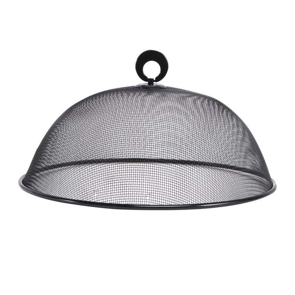 ShiDaTong Stainless Steel Food Cover - Round Style Fly & Mosquito Proof Plate Cover for Dining Table, Kitchen Use (Black) | Perfect for Outdoor Picnics, BBQs & Indoor Dining Protection